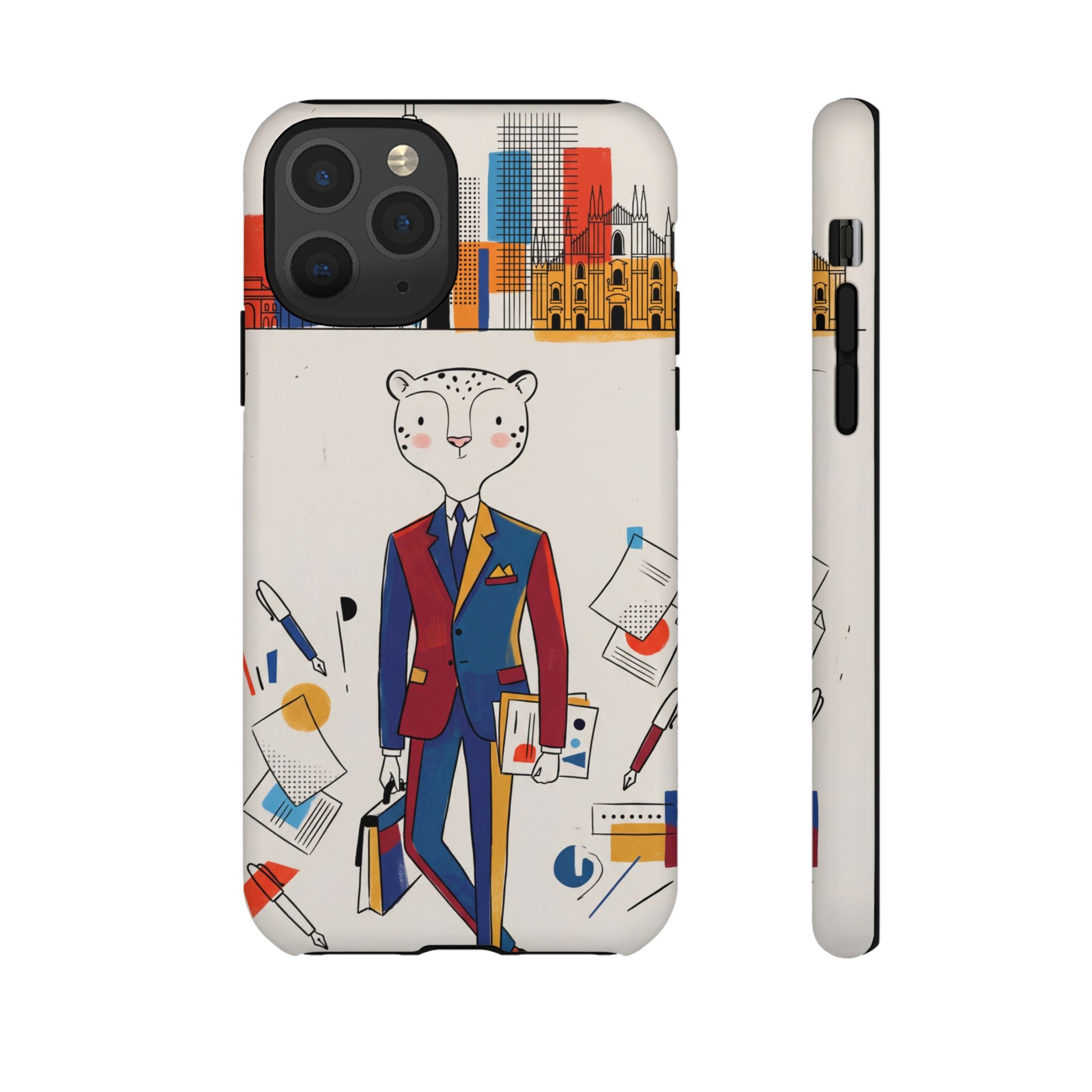 Leopard Executive Phone Case | Business Chic Illustrated
