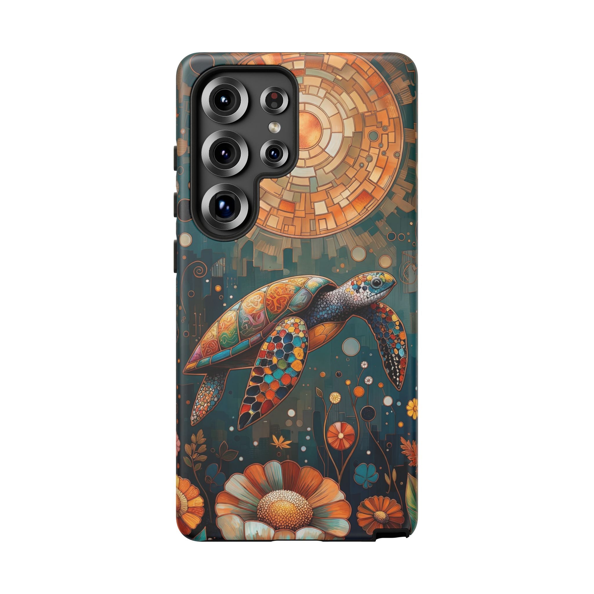 Colourful Mosaic Sea Turtle Samsung Galaxy Case