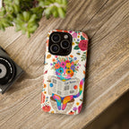 Floral Rainbow Cat iPhone Case | Cat News Design