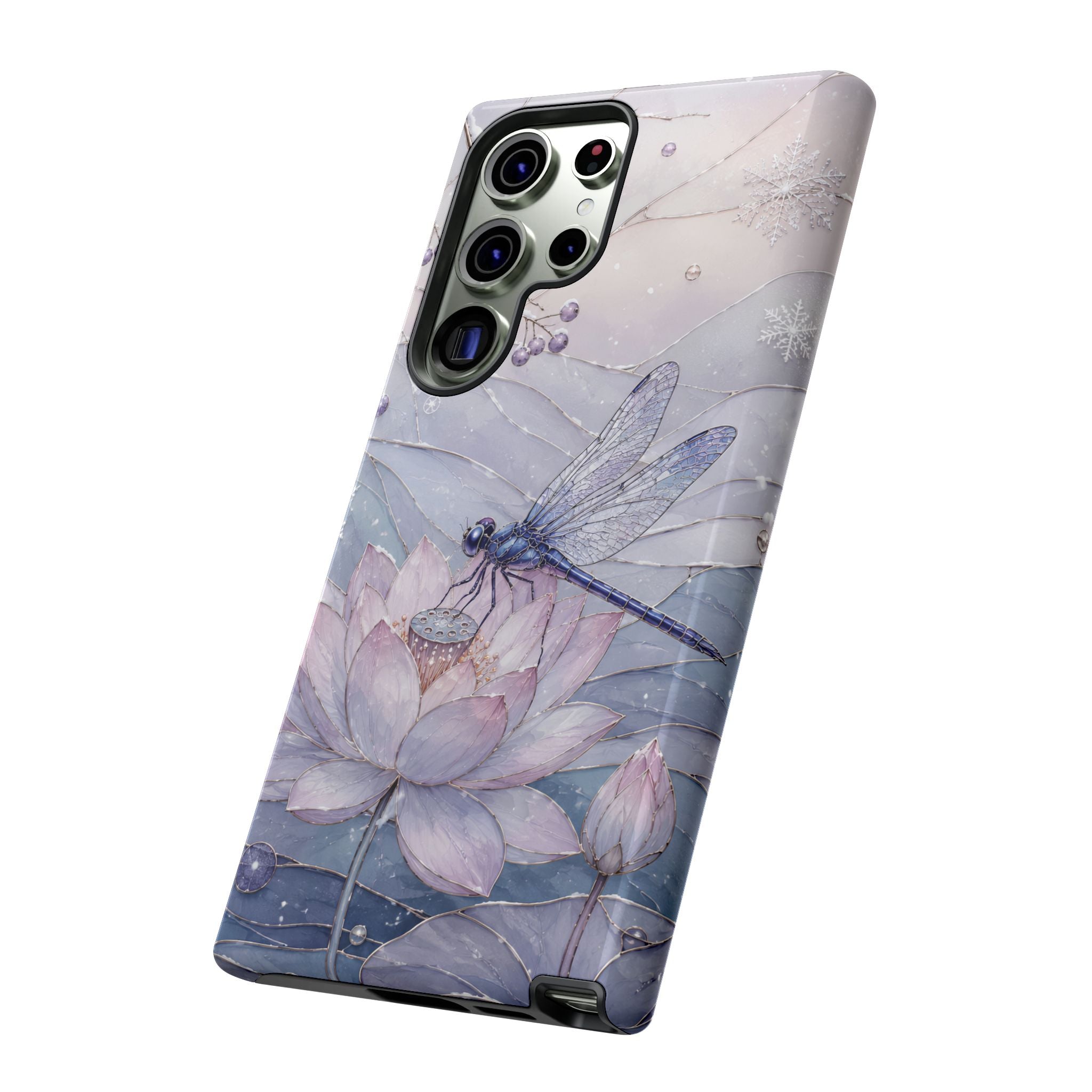 Lotus Dragonfly Samsung Galaxy Phone Case | Water Lily Phone Case