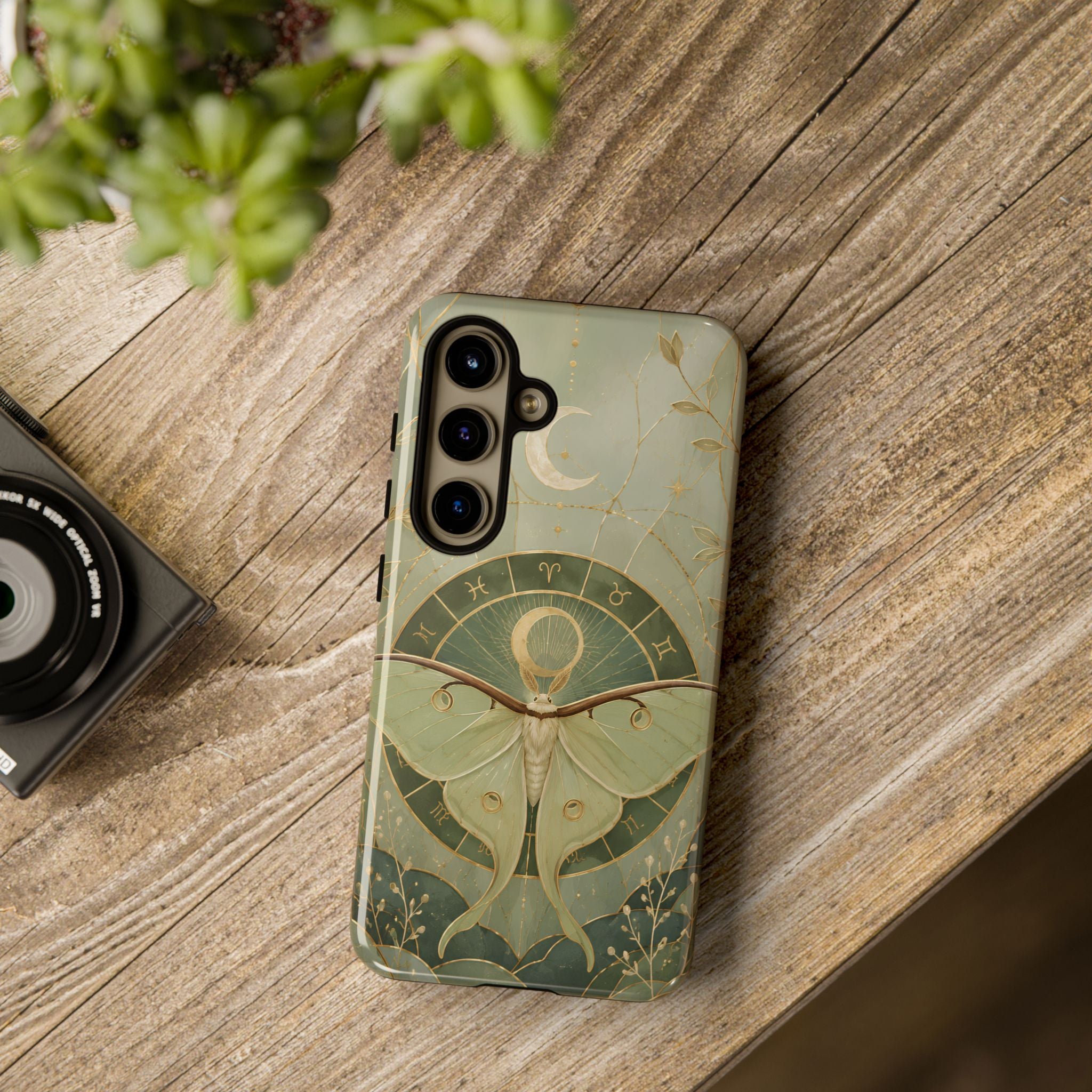 Luna Moth Samsung Galaxy Phone Case | Celestial Moth Phone Case