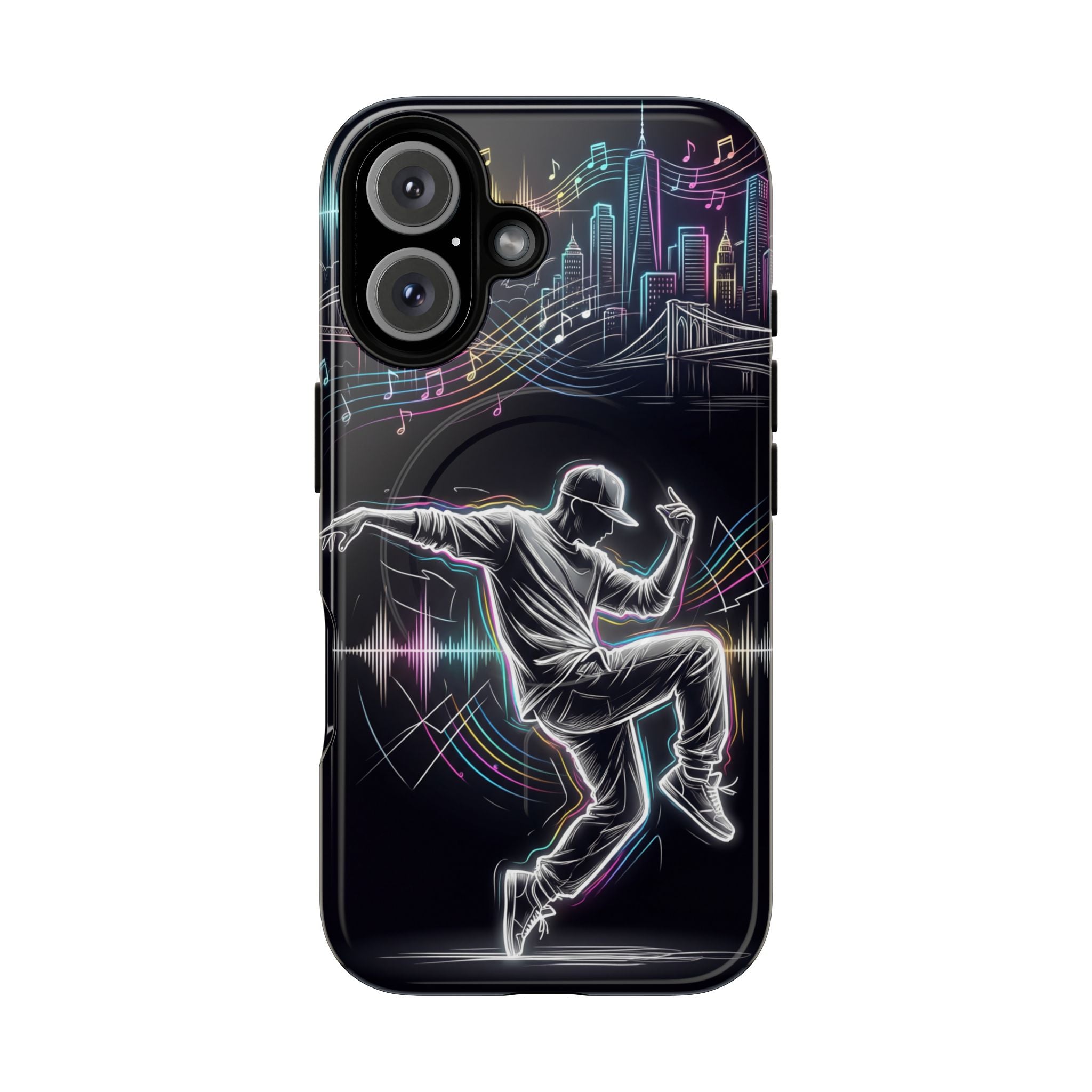 Dancer Neon Skyline MagSafe iPhone Case