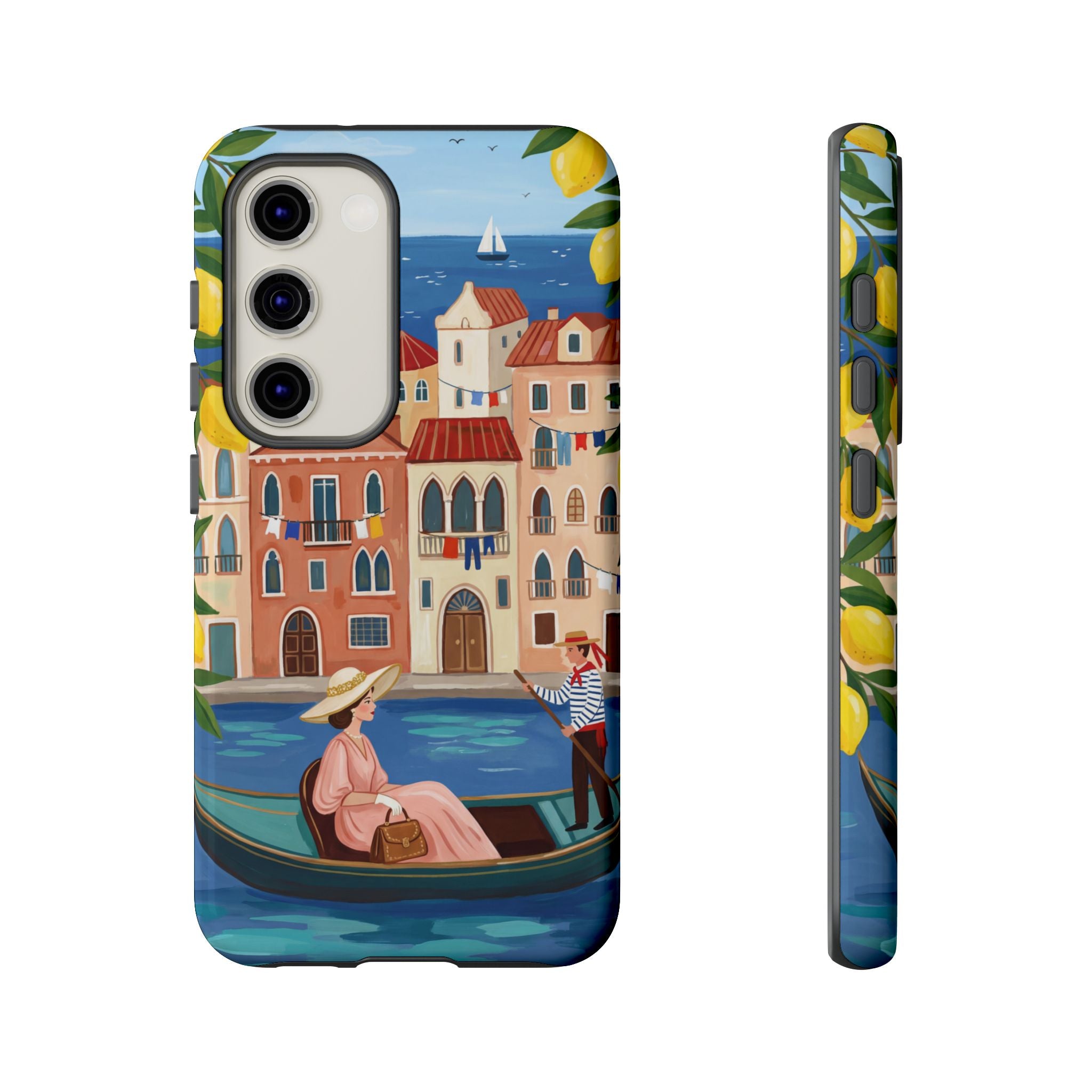 Venetian Gondola Samsung Galaxy Phone Case | Lemon Coast Waterfront Travel