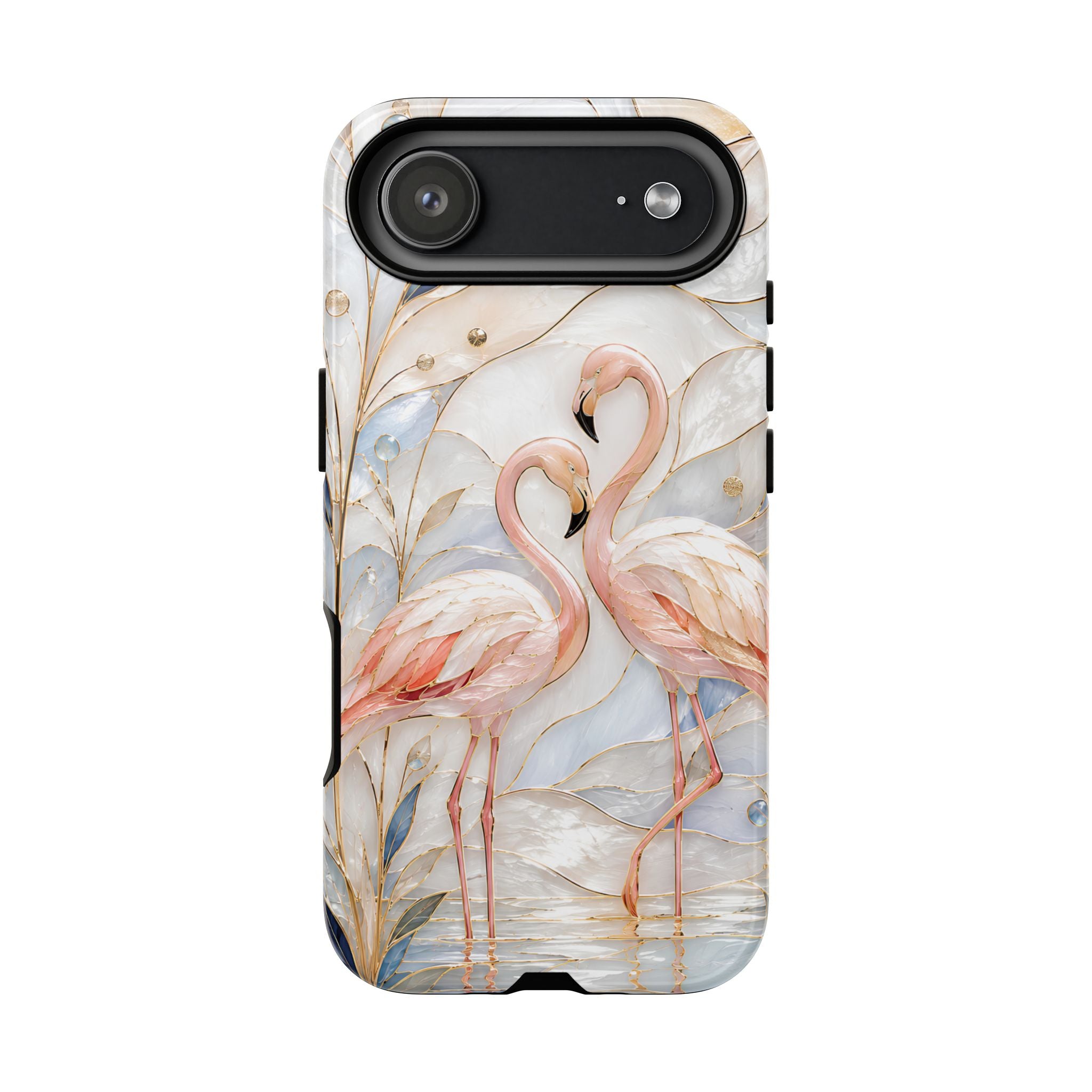Flamingo iPhone Case | Stained Glass Bird Art