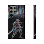Neon Samurai Samsung Galaxy Phone Case | Cyberpunk City Armor