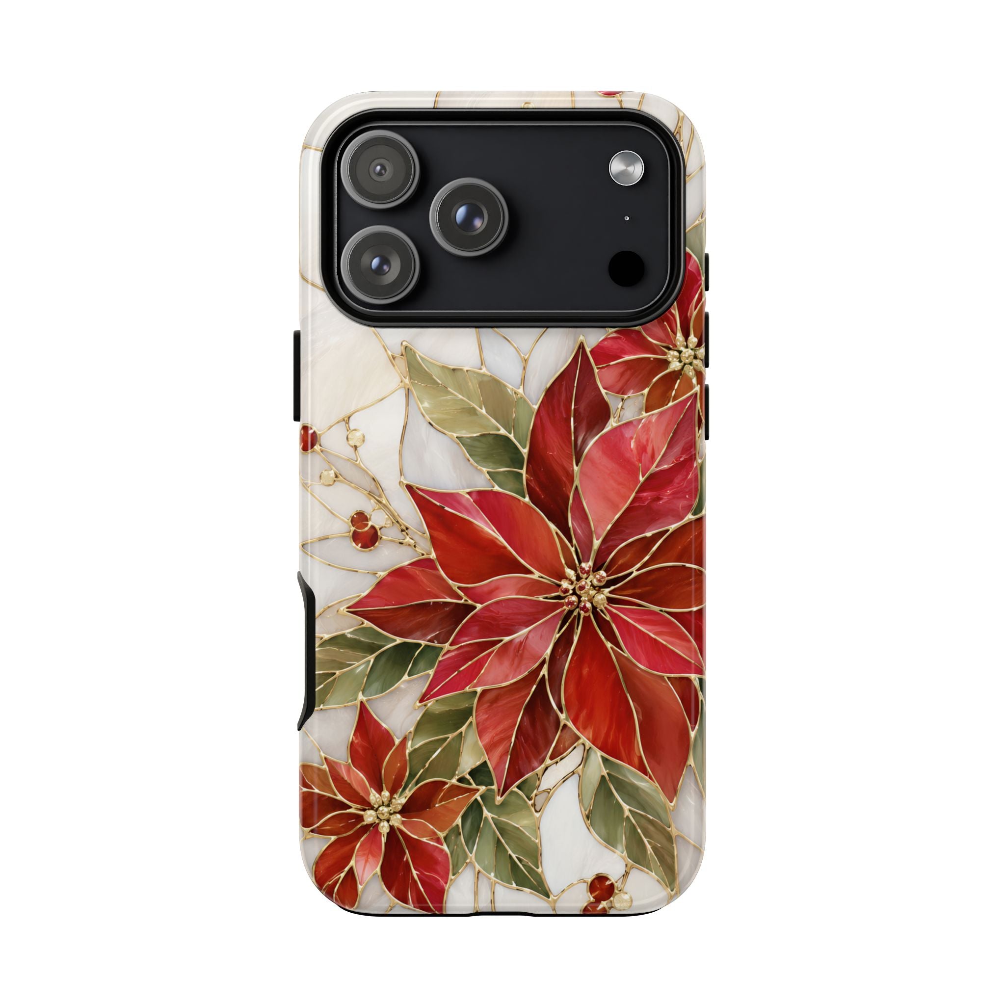 Poinsettia iPhone Case | Christmas Floral Cover