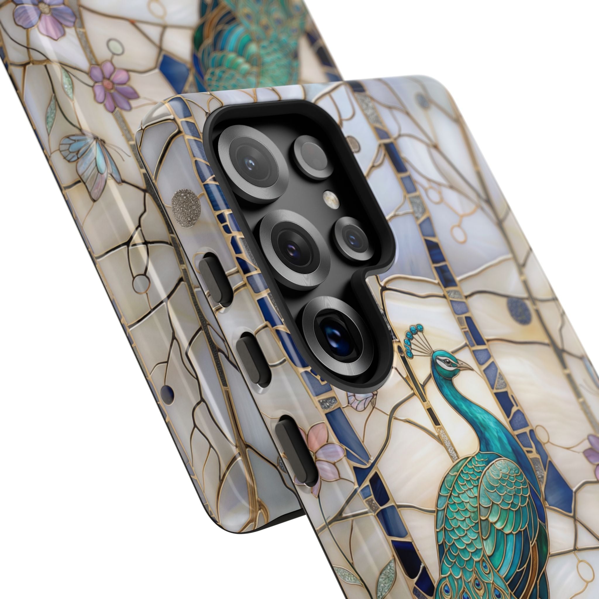 Peacock Stained Glass Samsung Galaxy Case