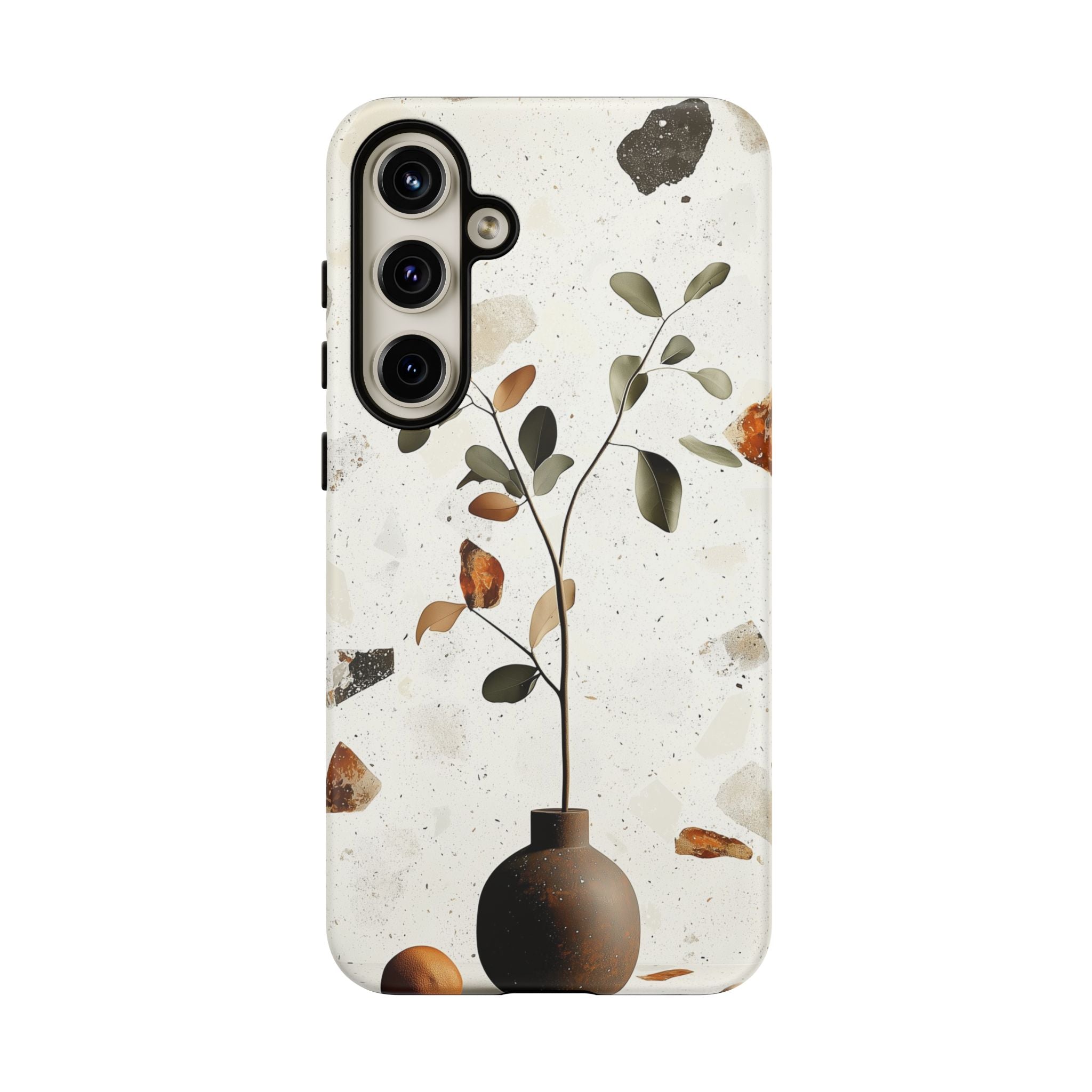Floral Terrazzo Samsung Galaxy Case | Minimal Vase Botanical
