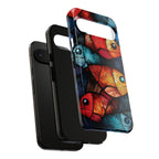 Fish Mosaic Tough Google Pixel Case — Colourful Artistic Fish Pattern