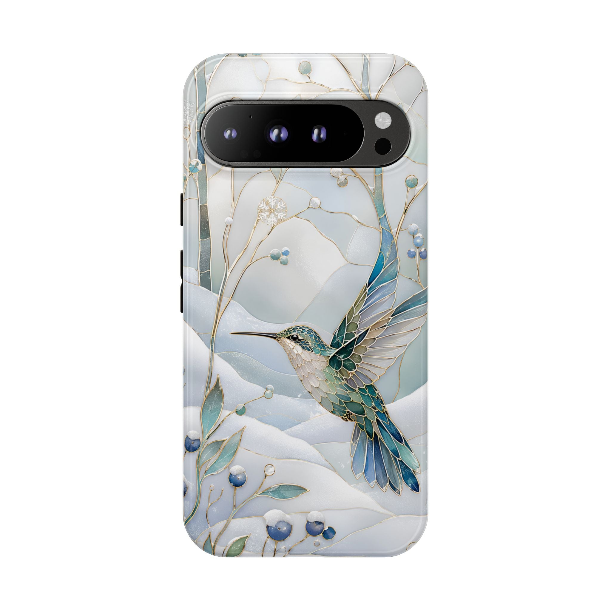 Hummingbird Google Pixel Phone Case | Winter Bird Phone Case