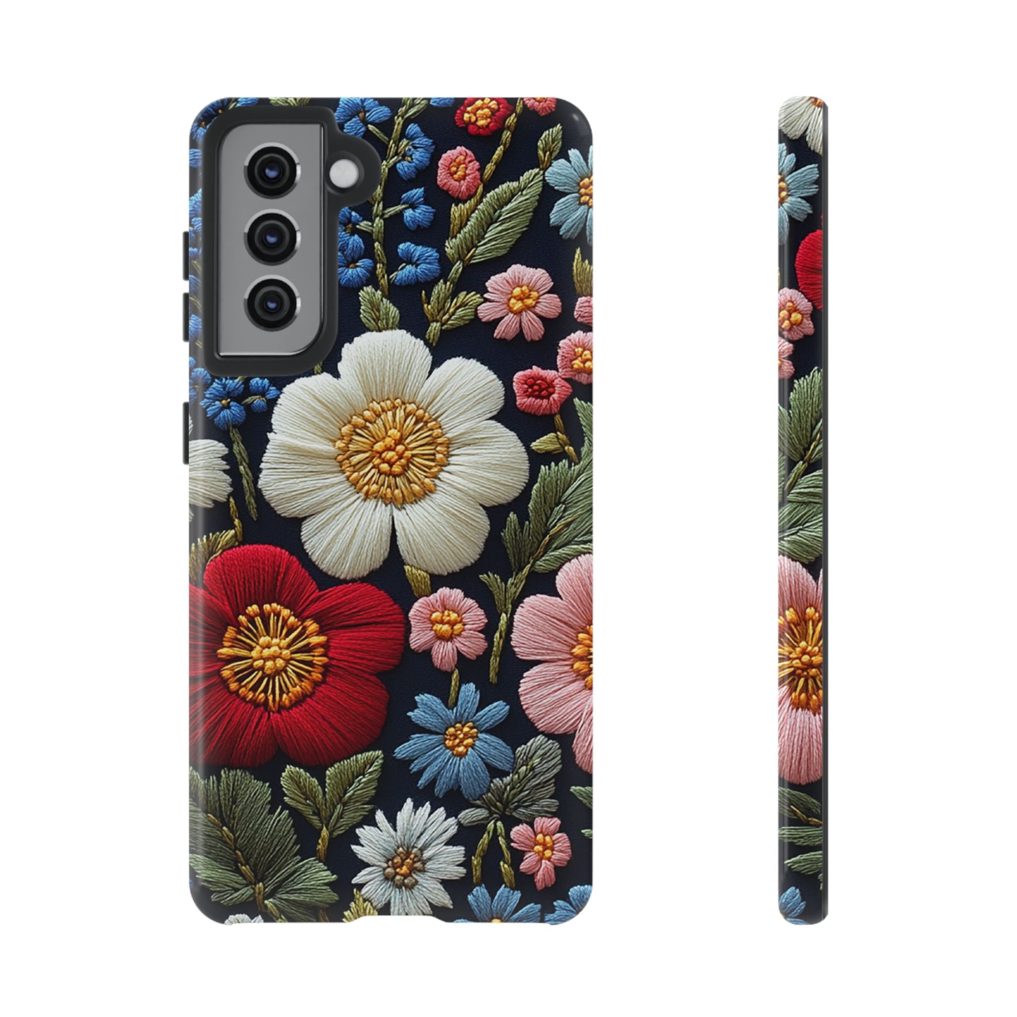 Floral Embroidered Garden Samsung Galaxy Case