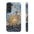 Stained Glass Floral Sun & Sea Tough Samsung Galaxy Case
