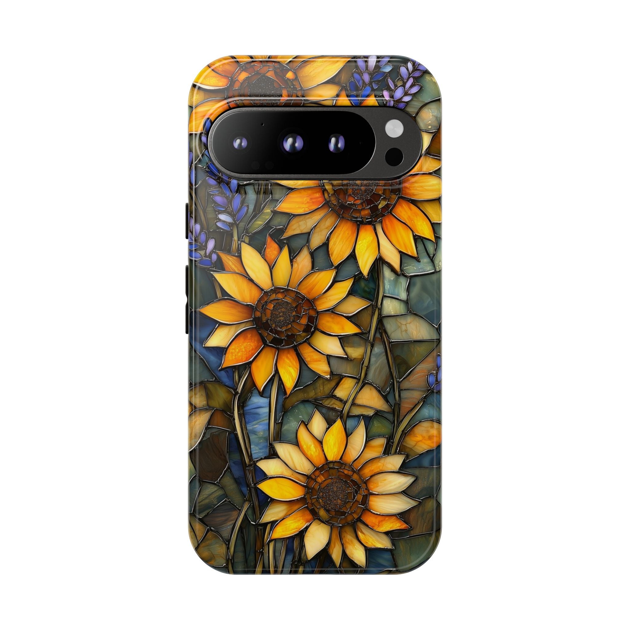 Sunflower Stained Glass Tough Google Pixel Case