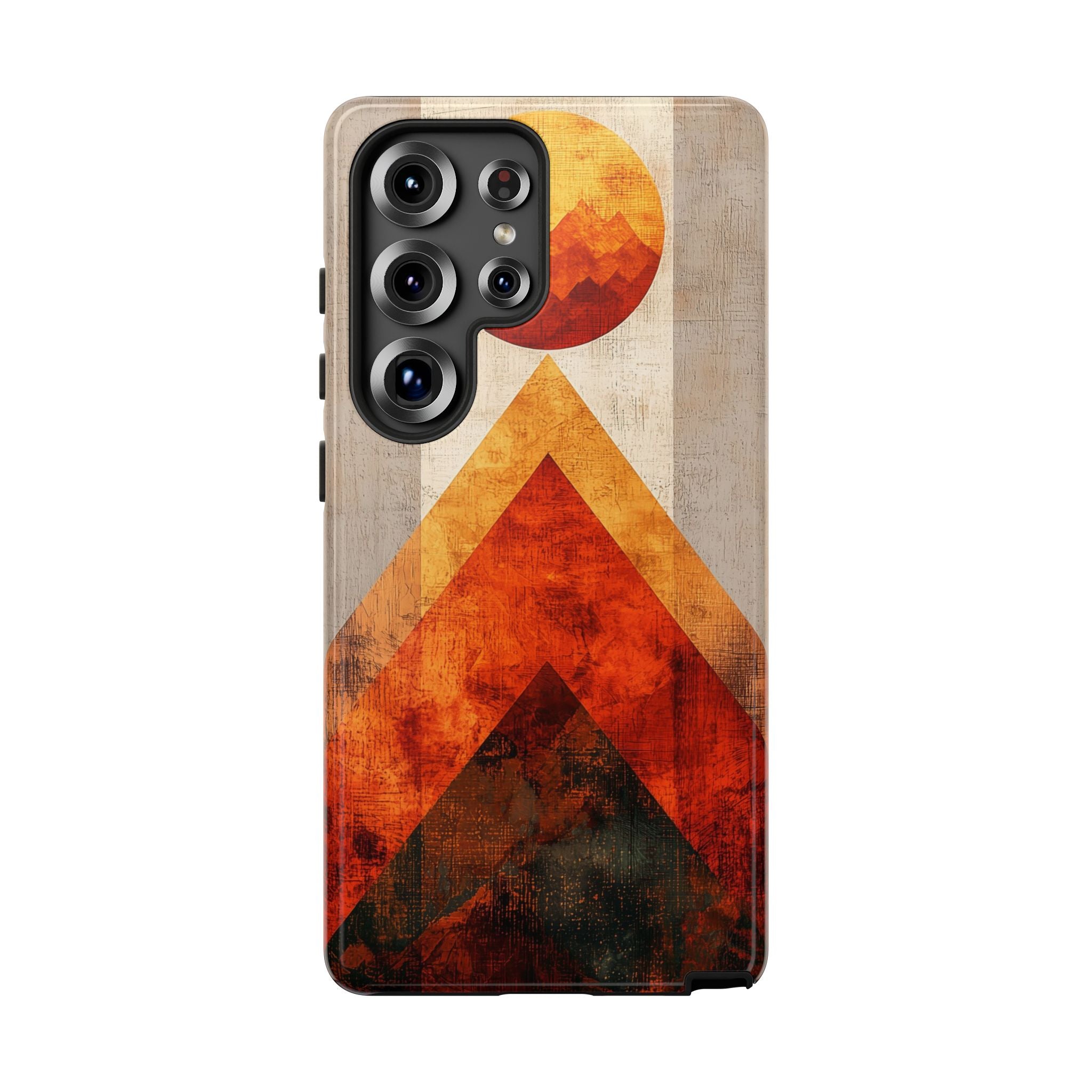 Retro Geometric Sunset Samsung Galaxy Case
