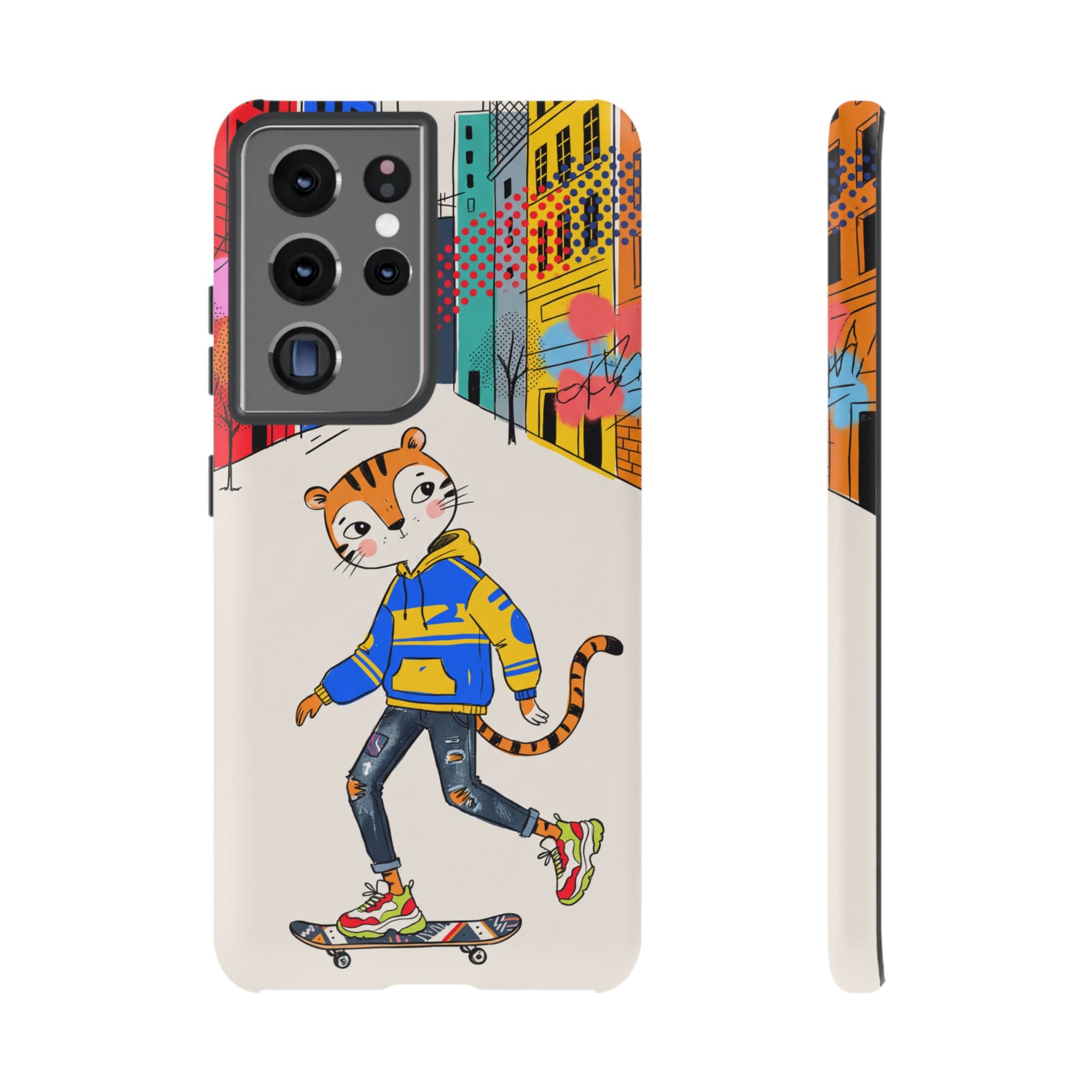 Skater Tiger Samsung Galaxy Phone Case