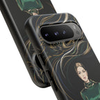 Custodia per Google Pixel Donna Elegante nella Foresta