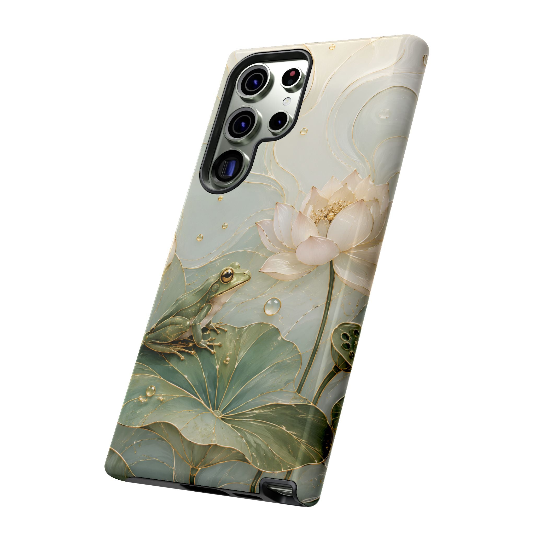 Lotus Frog Samsung Galaxy Phone Case | Water Lily Phone Case