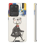 Vintage Dapper Gentleman Bulldog Samsung Galaxy Phone Case