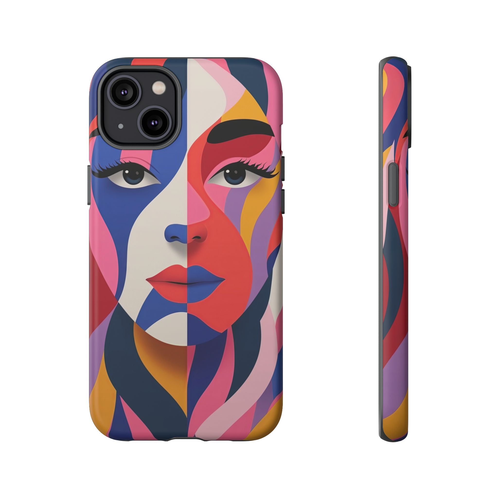 Abstract Colourful Face iPhone Case | Vibrant Pop Art