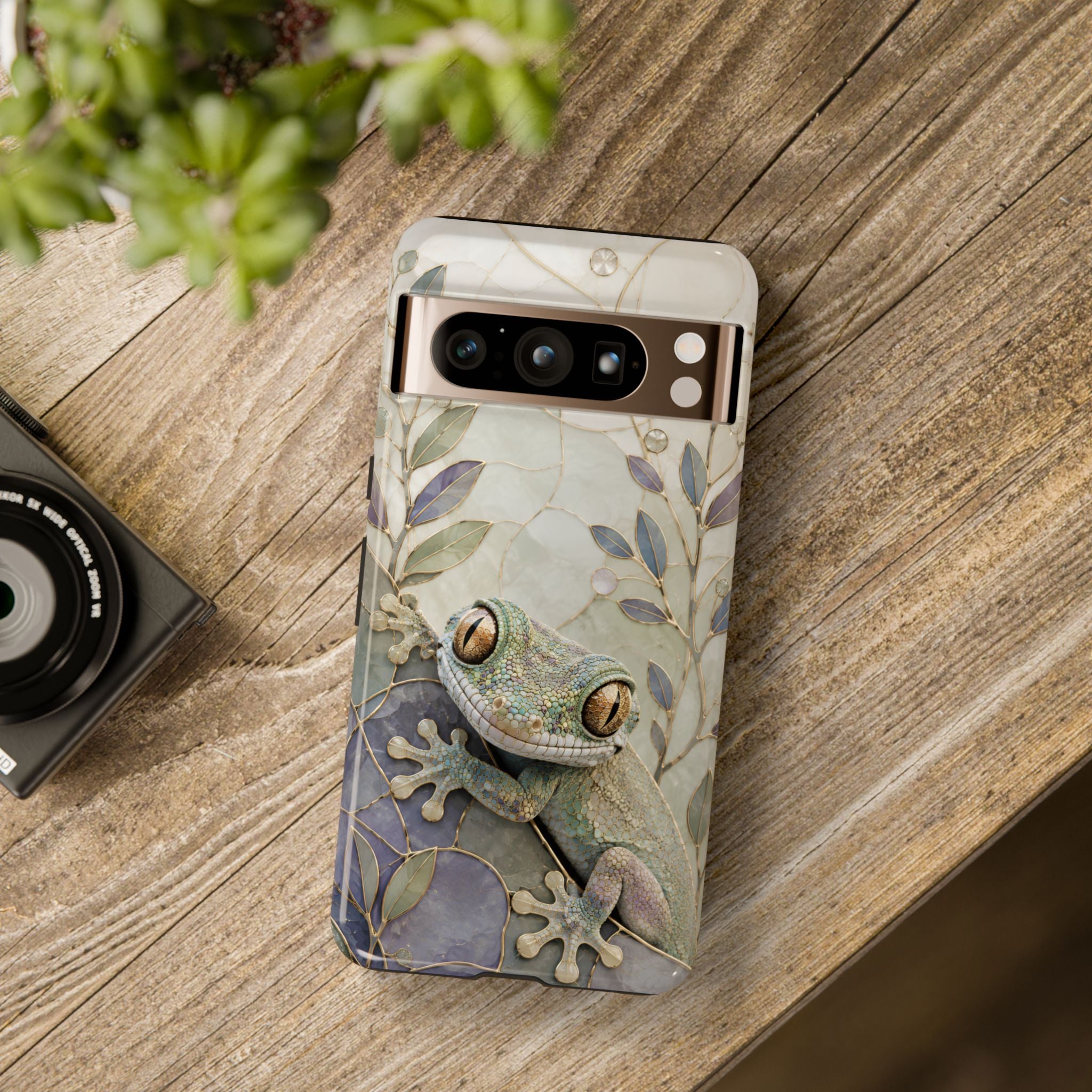 Tree Frog Google Pixel Phone Case | Stained Glass Frog Cover