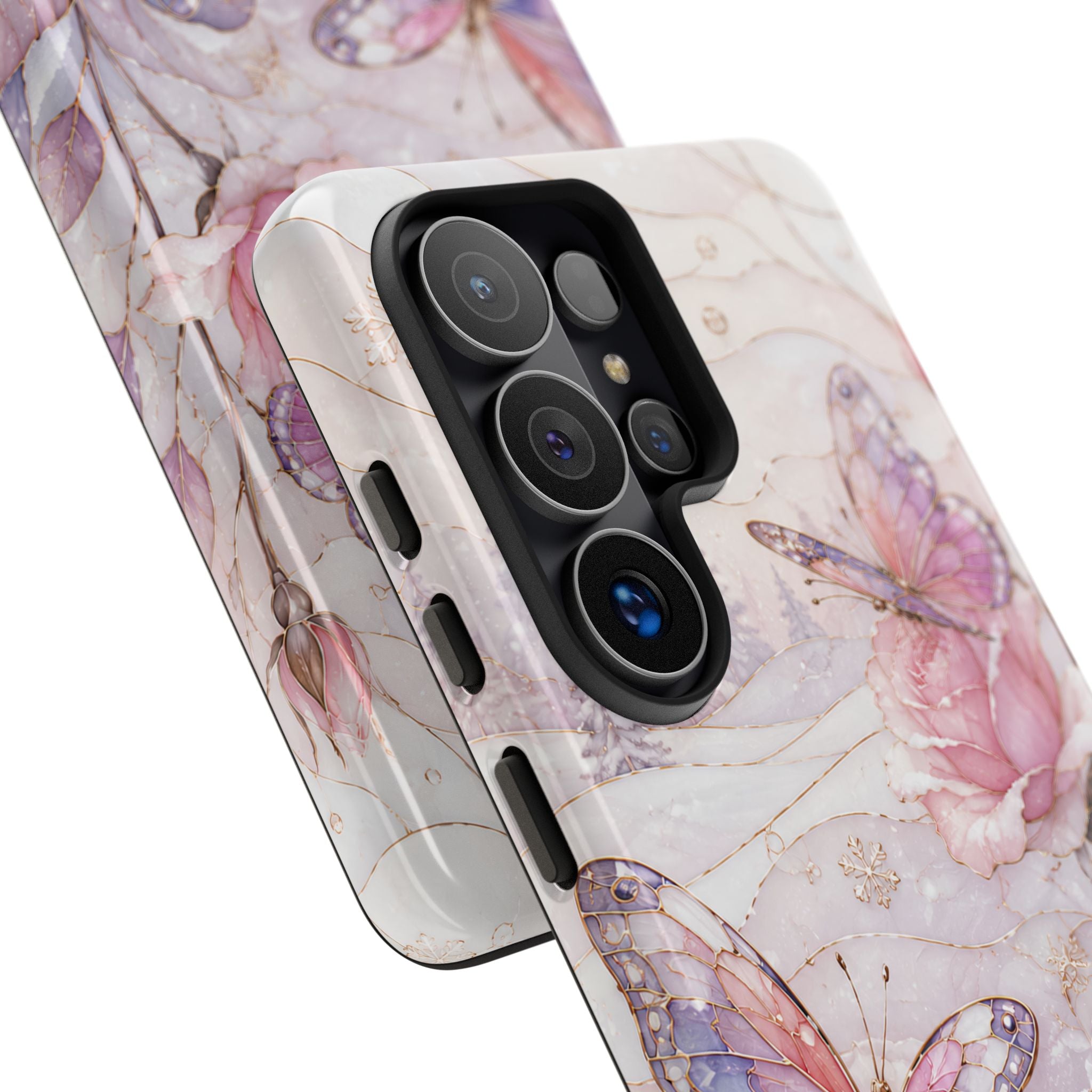 Butterfly Rose Samsung Galaxy Phone Case | Floral Phone Case