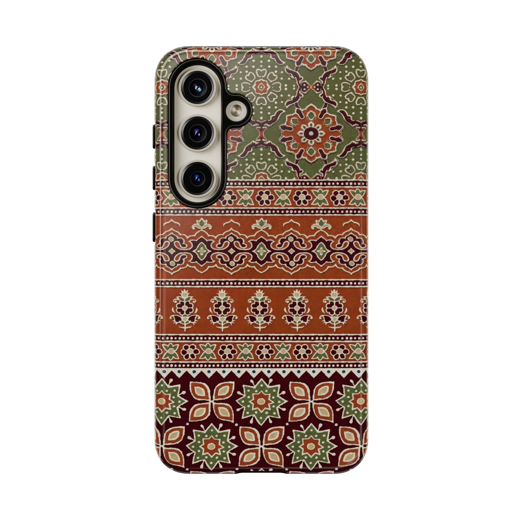 Batik Floral Protective Samsung Galaxy Case