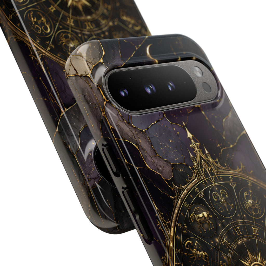 Astrology Wheel Google Pixel Phone Case | Vintage Zodiac Phone Case