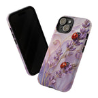 Lavender Ladybug iPhone Case | Floral iPhone Case