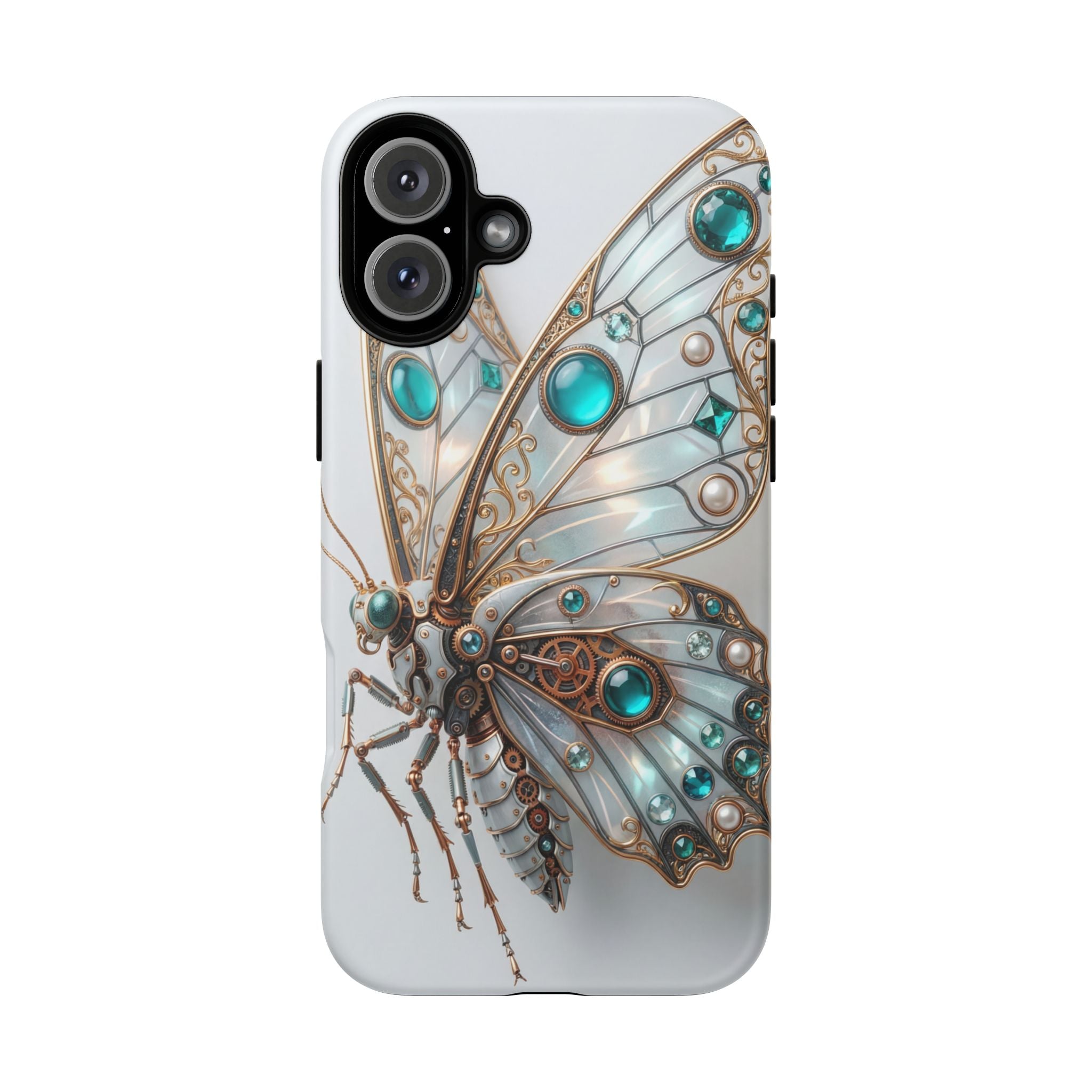 Butterfly Gem Phone Case — Steampunk Teal Jewel iPhone Case