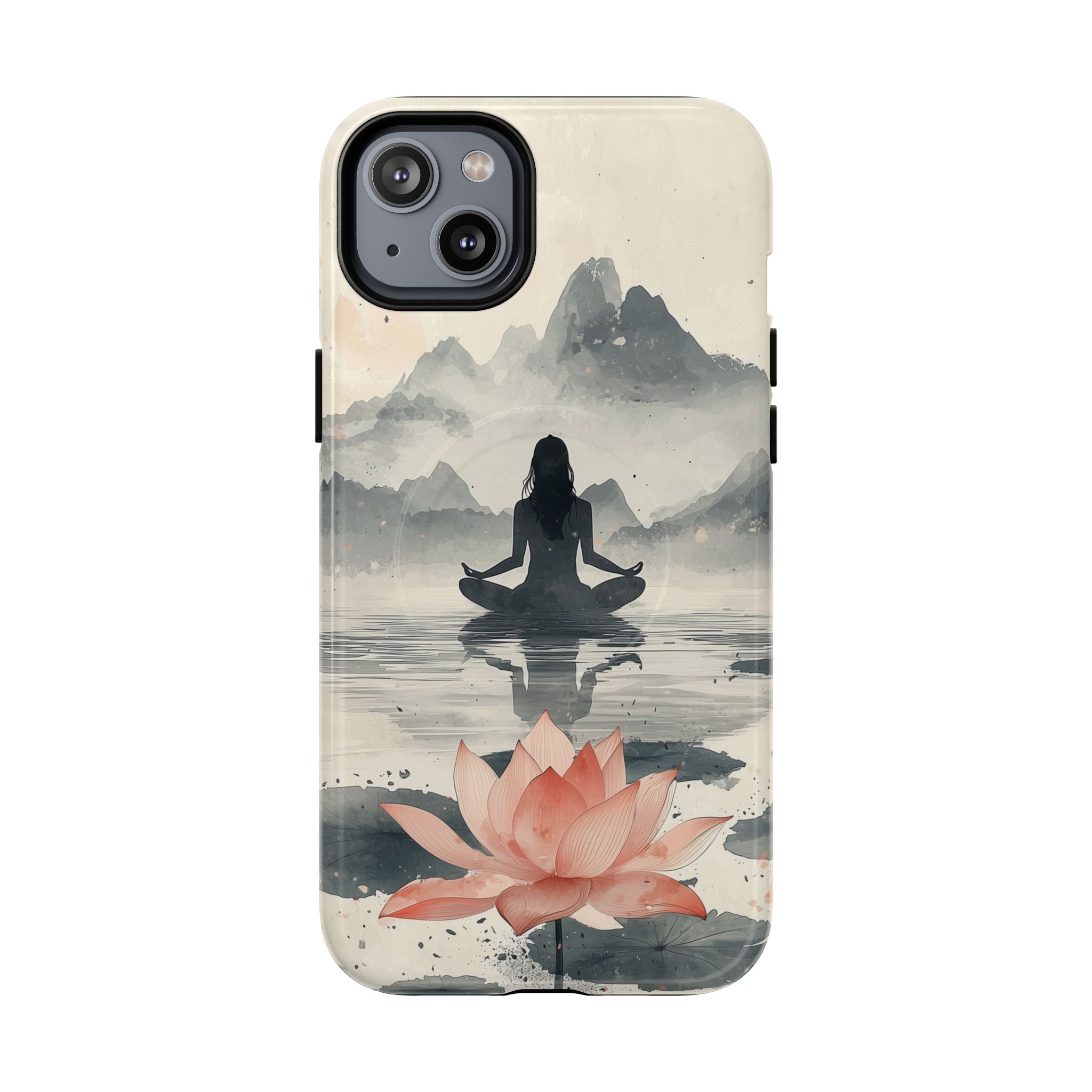 Zen Yoga Meditation Lotus MagSafe iPhone Case