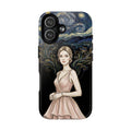 Art Nouveau Starry Night MagSafe iPhone Case | Elegant Woman Illustration Tough Case