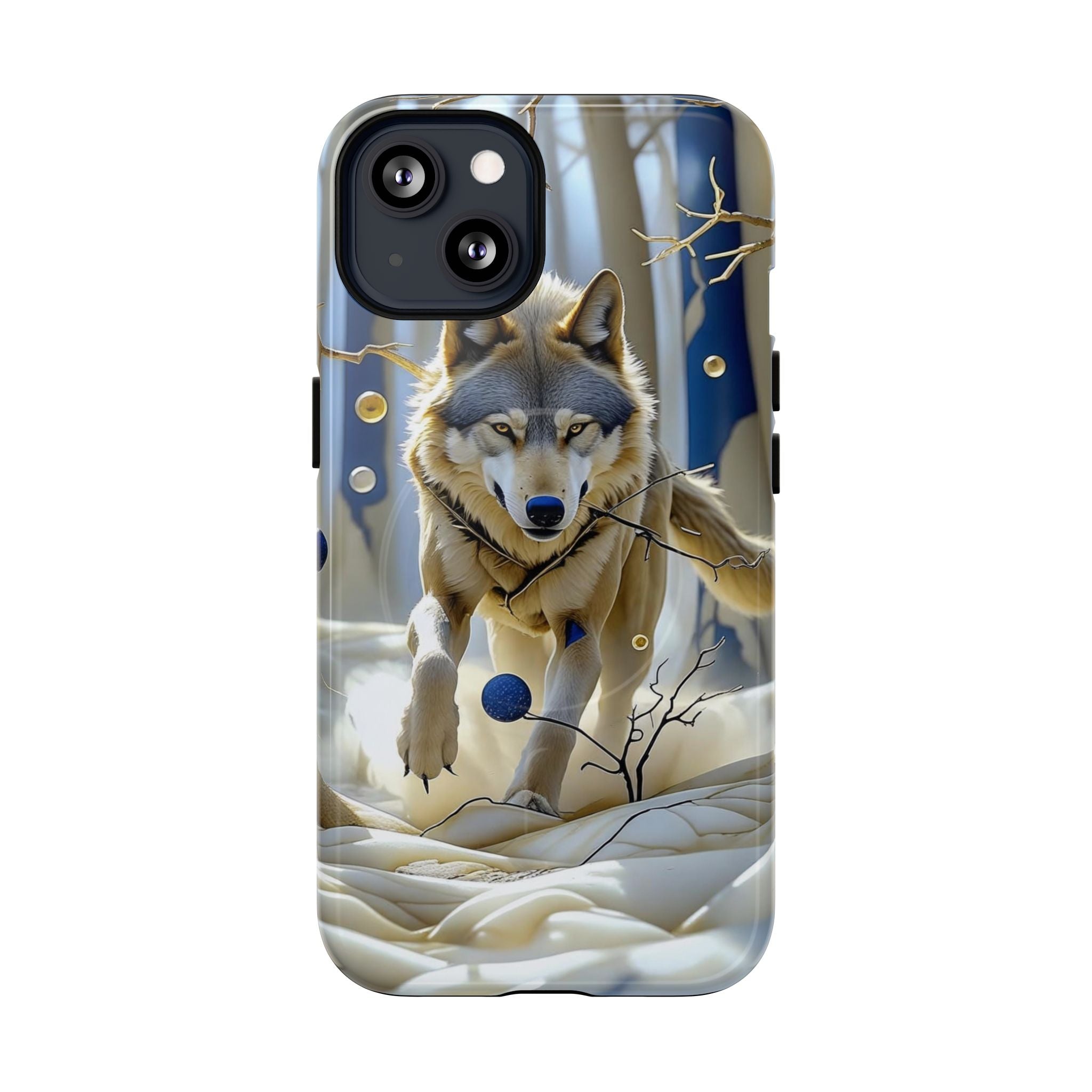 Wolf Running Tough MagSafe Protective iPhone Case
