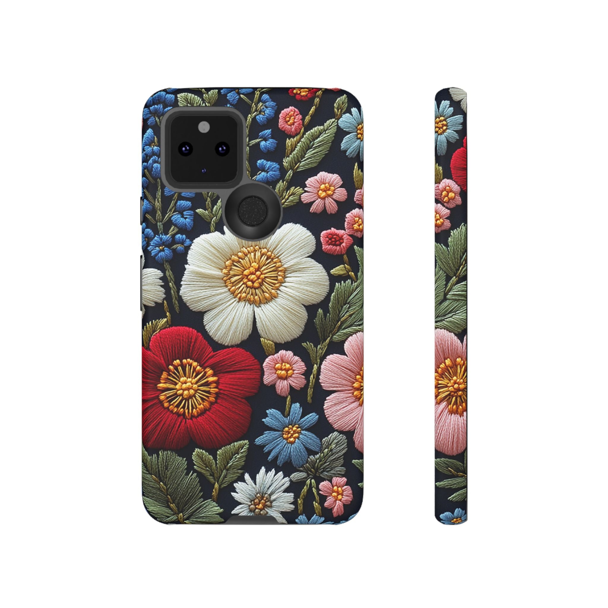 Floral Embroidered Garden Google Pixel Case