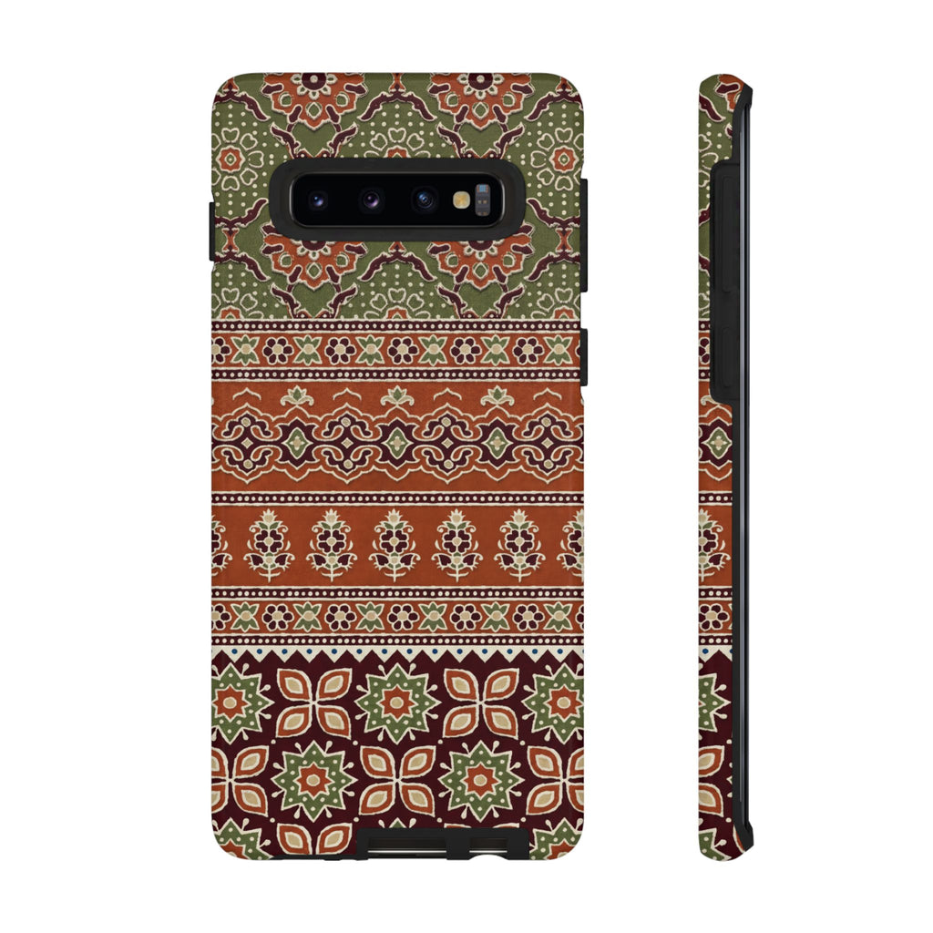 Batik Floral Protective Samsung Galaxy Case