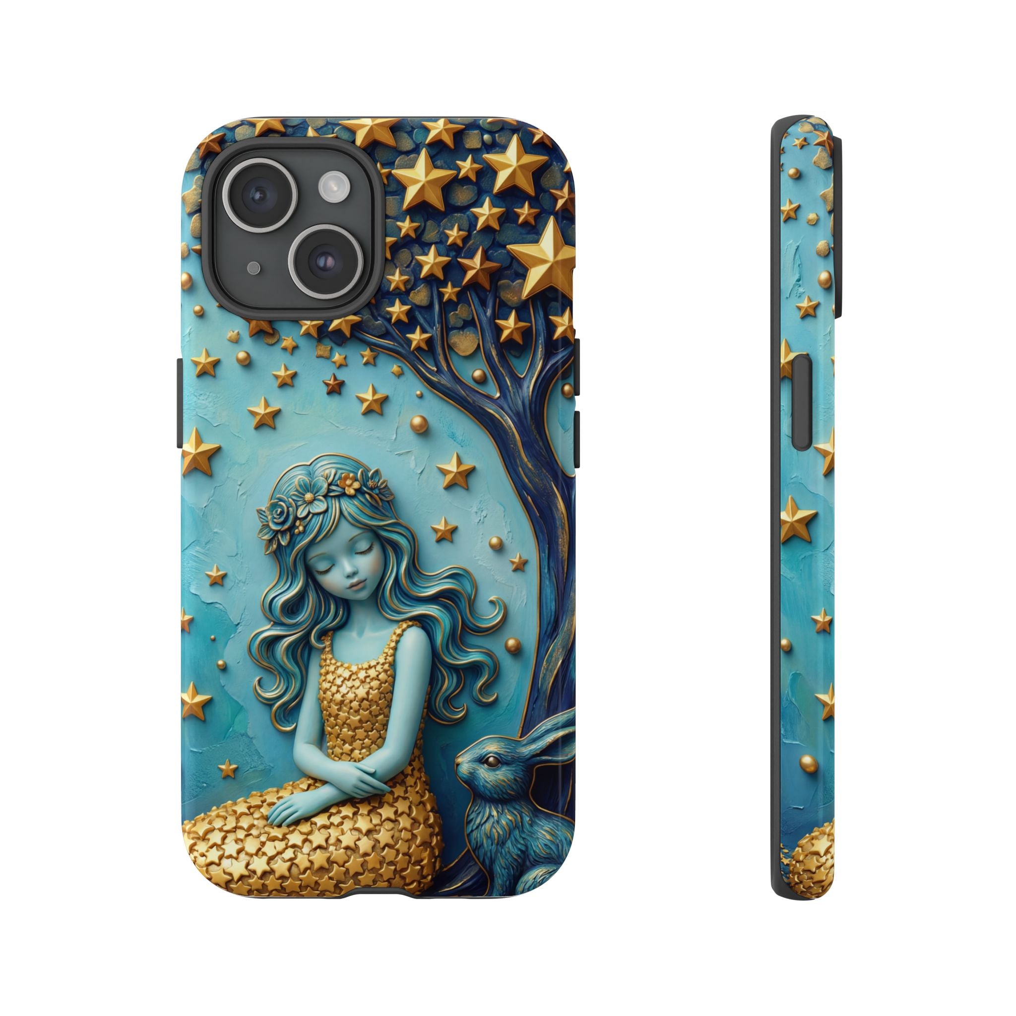Dreamy Maiden & Star Tree iPhone Case