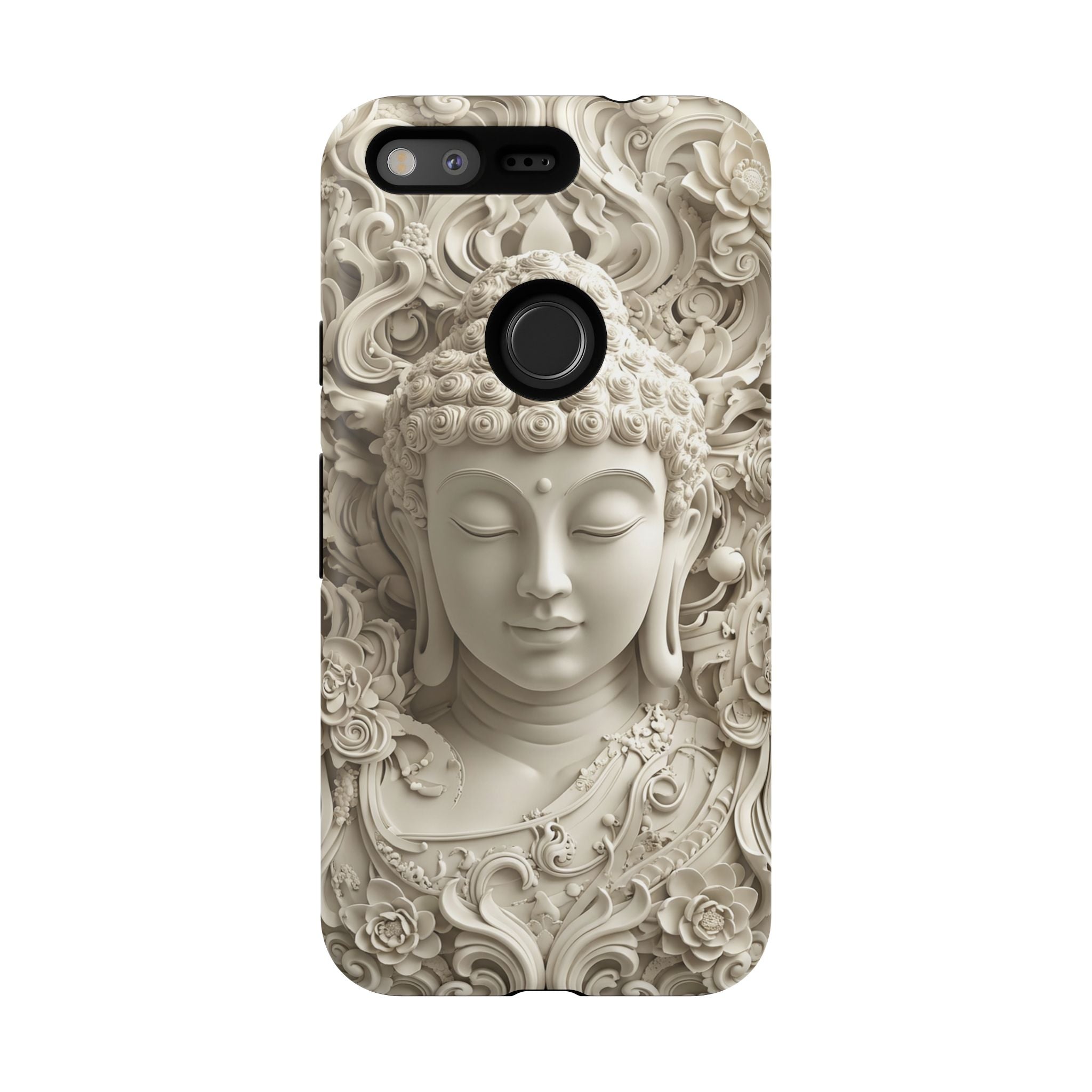 Buddha Relief Google Pixel Case — Serene Zen Protective Phone Cover