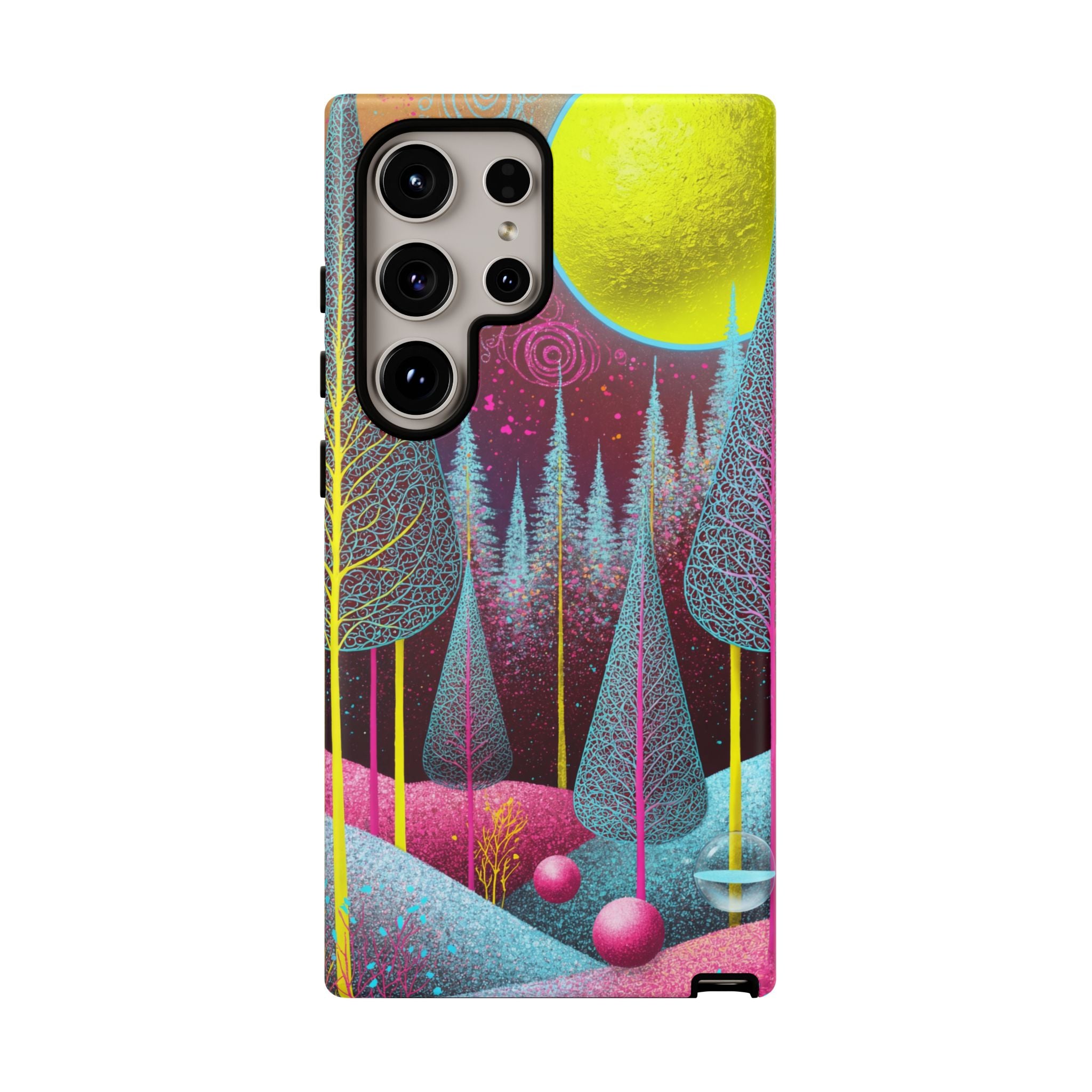 Neon Dreamscape Forest Samsung Galaxy Case