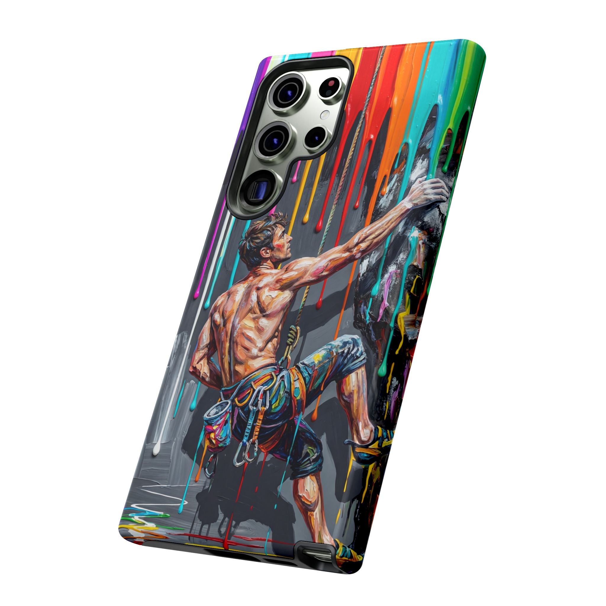 Colourful Rock Climber Art Protective Samsung Galaxy Phone Case