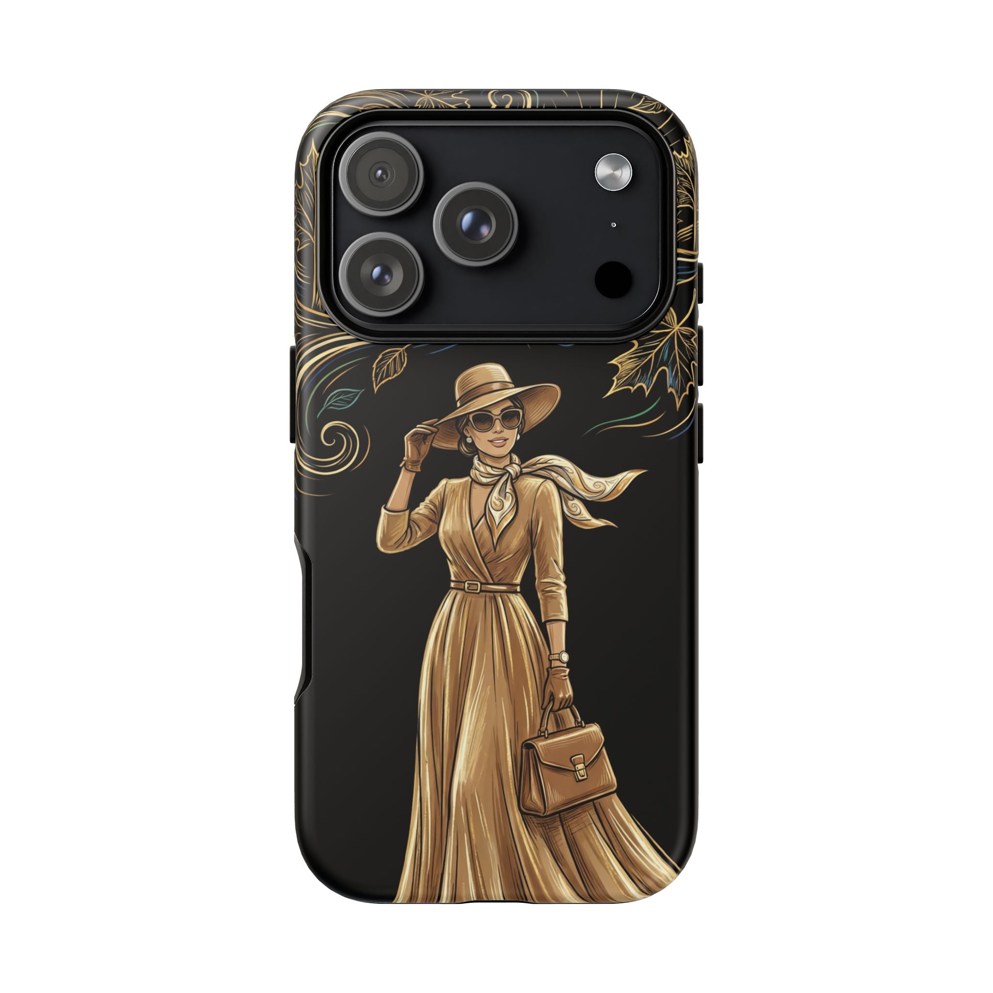 Vintage Autumn Lady iPhone Case
