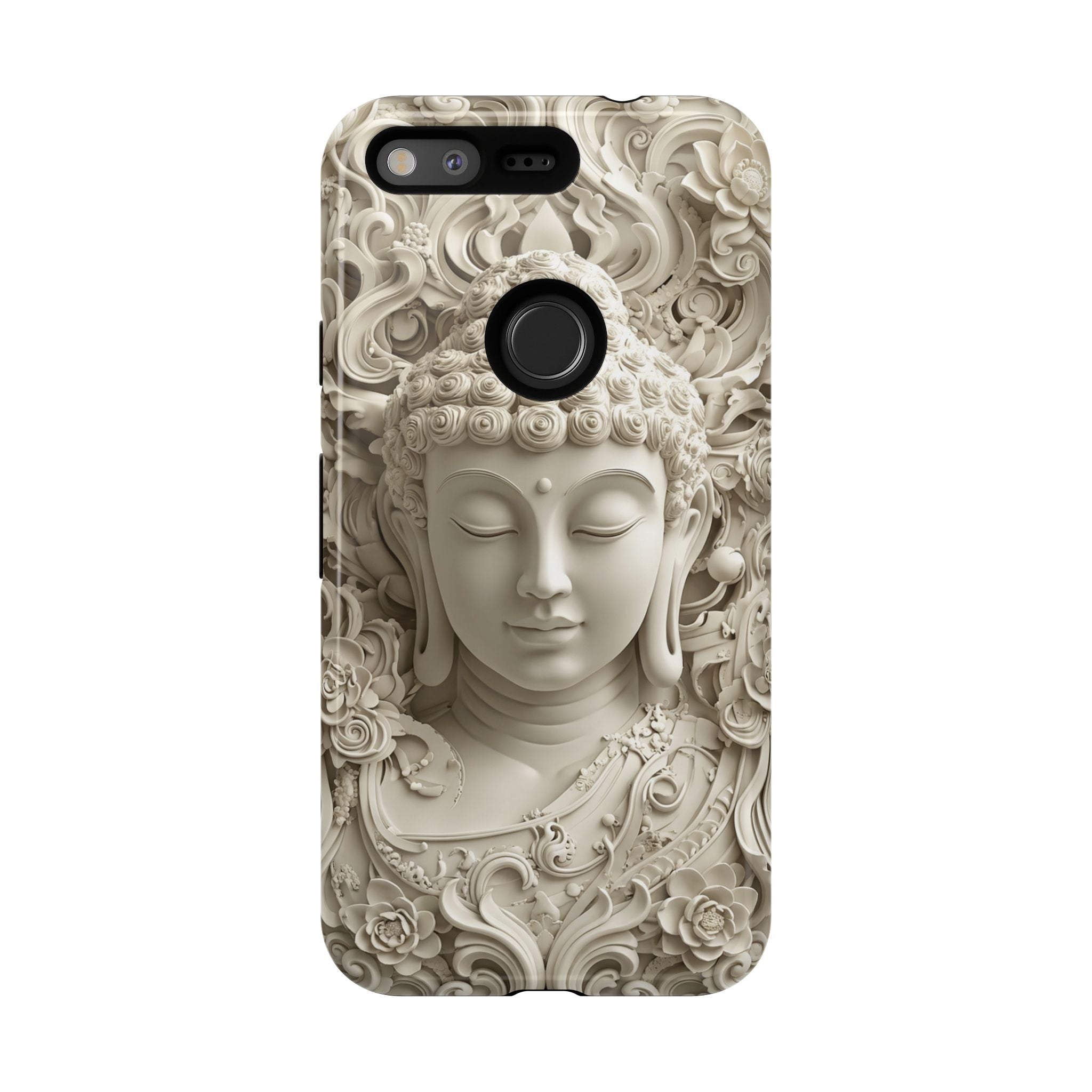 Buddha Relief Google Pixel Case — Serene Zen Protective Phone Cover