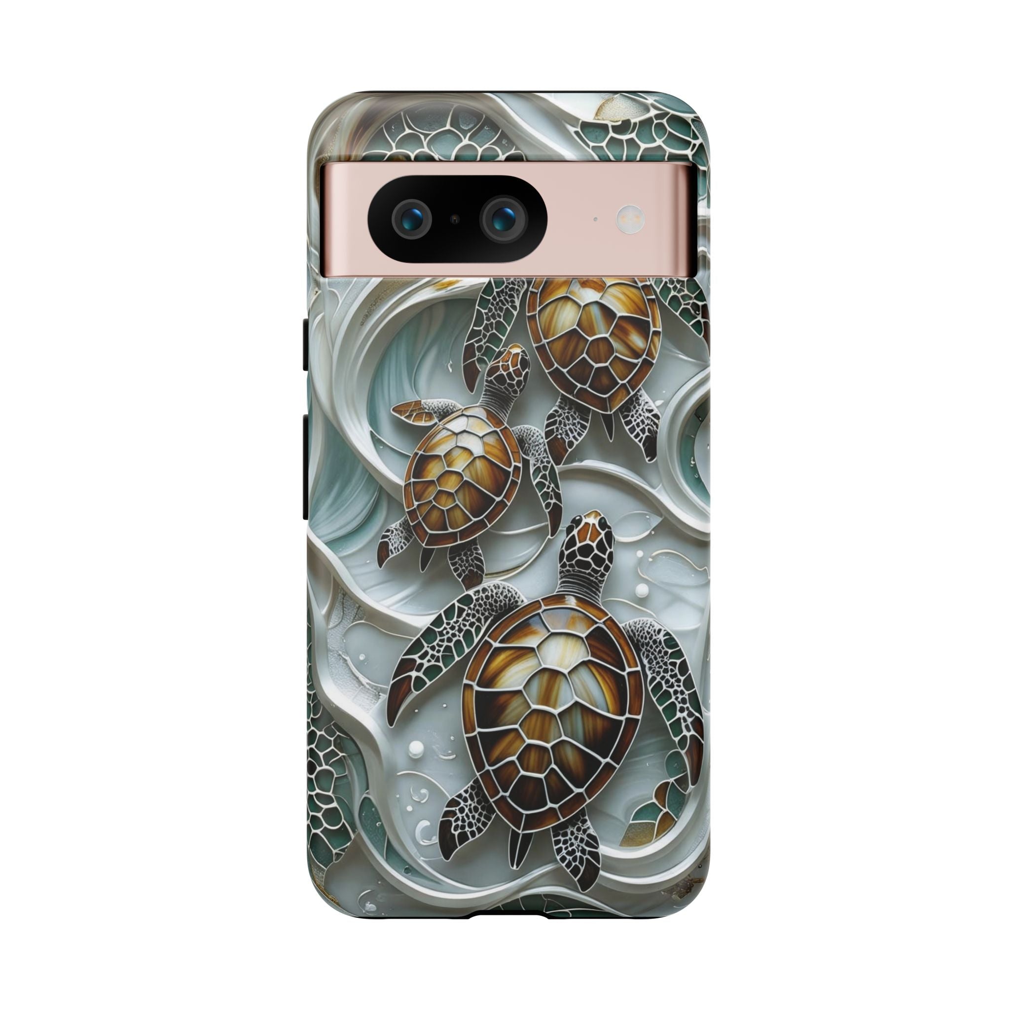 Sea Turtle Google Pixel Case — Ocean Waves Protective Phone Cover