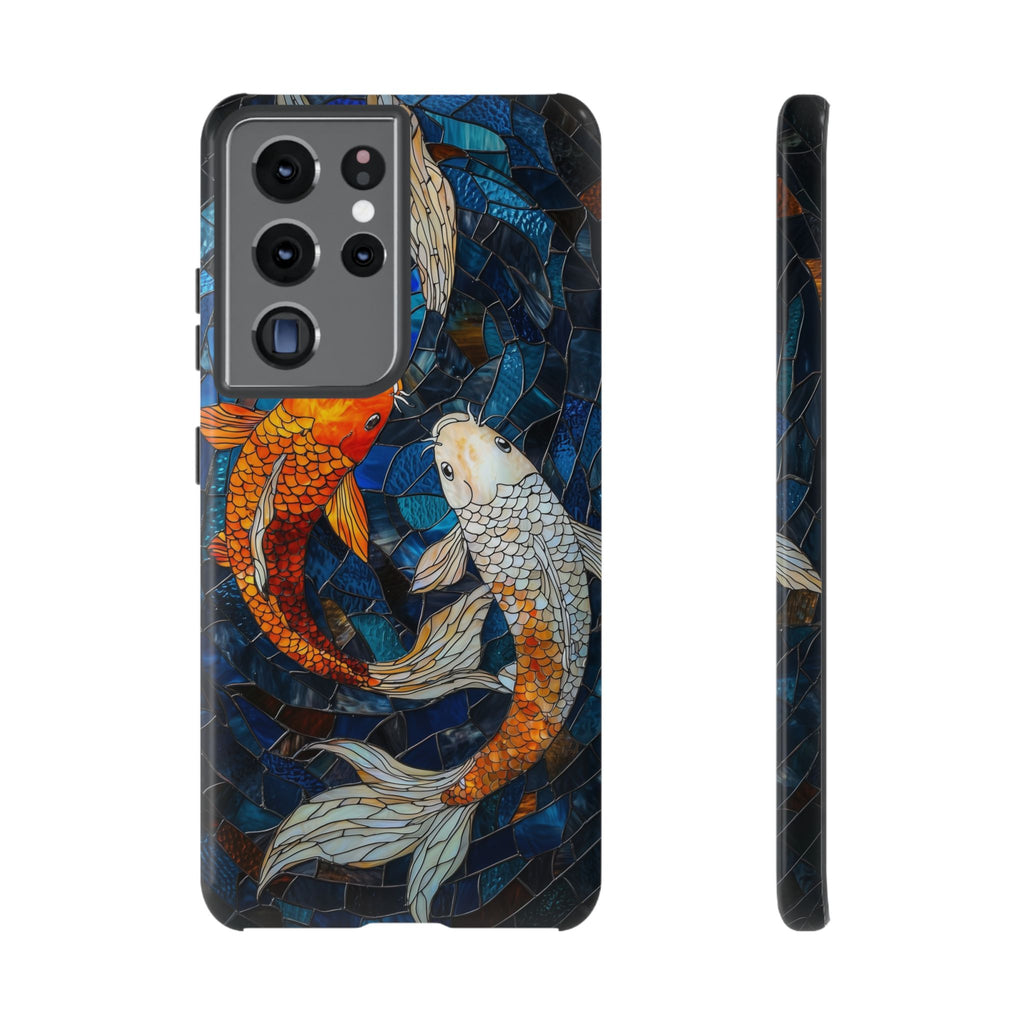 Custodia resistente per Samsung Galaxy a forma di pesce koi