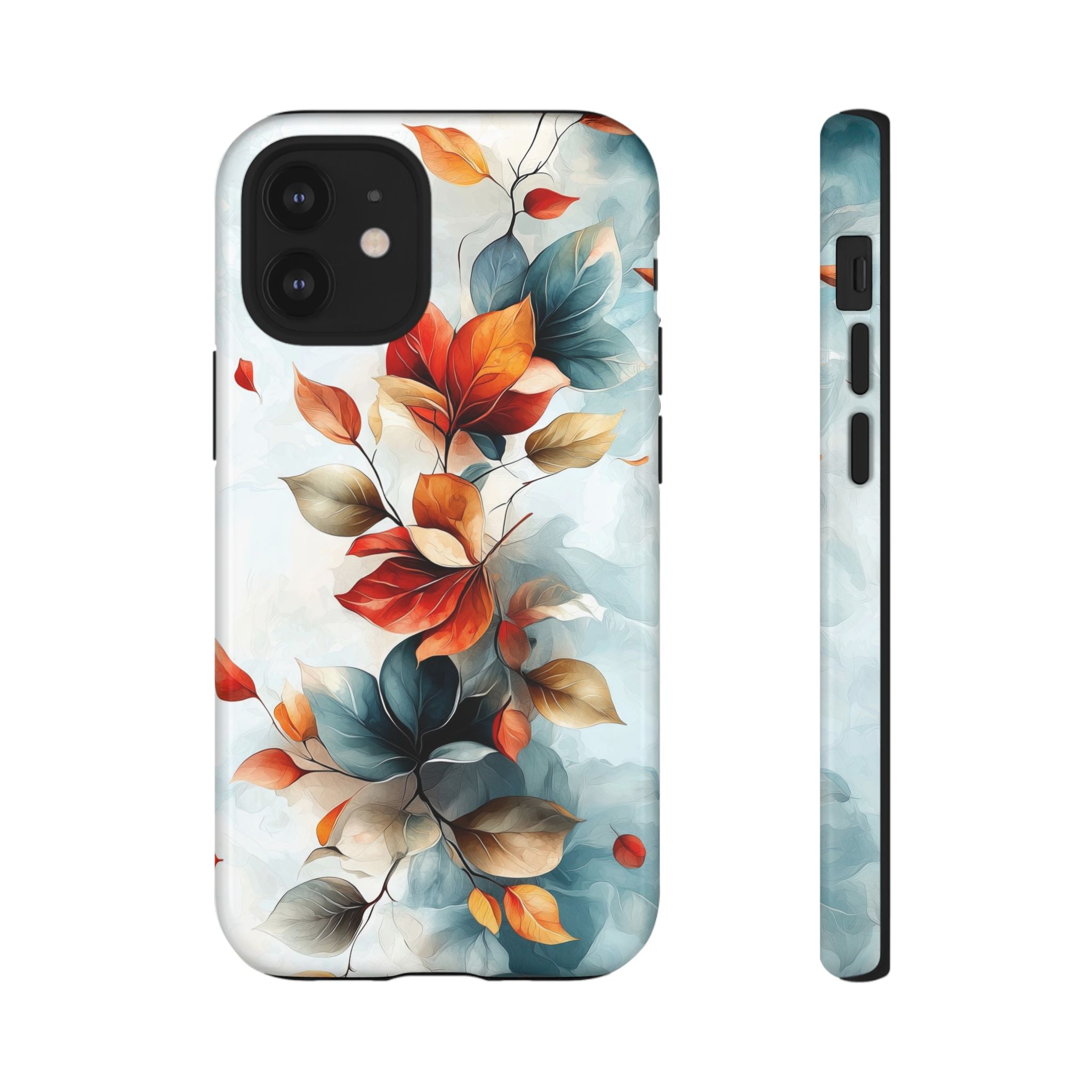 Floral Autumn Leaves Tough iPhone Case