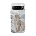 Lynx Google Pixel Phone Case | Winter Mountain Phone Case