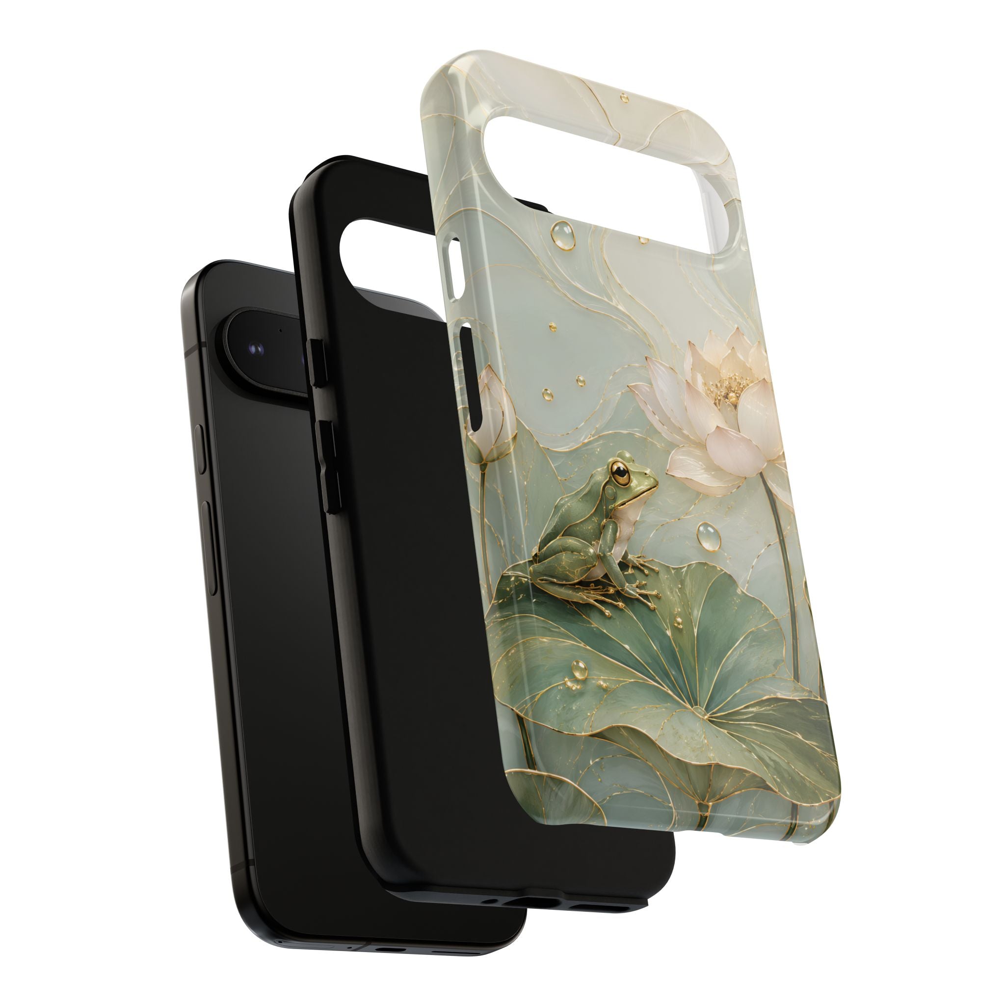 Lotus Frog Google Pixel Phone Case | Water Lily Phone Case