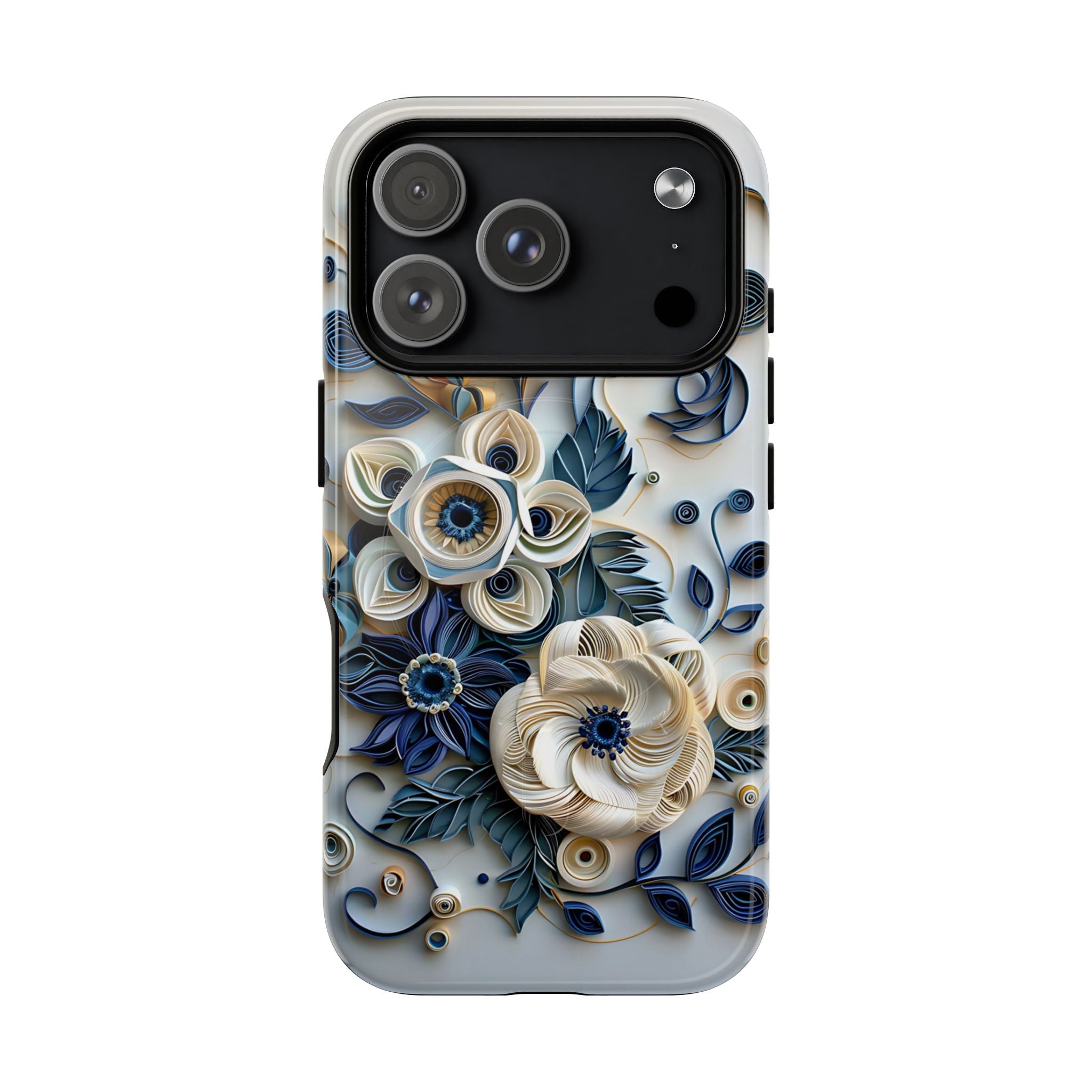 Floral Quilled Art Tough MagSafe Phone Case