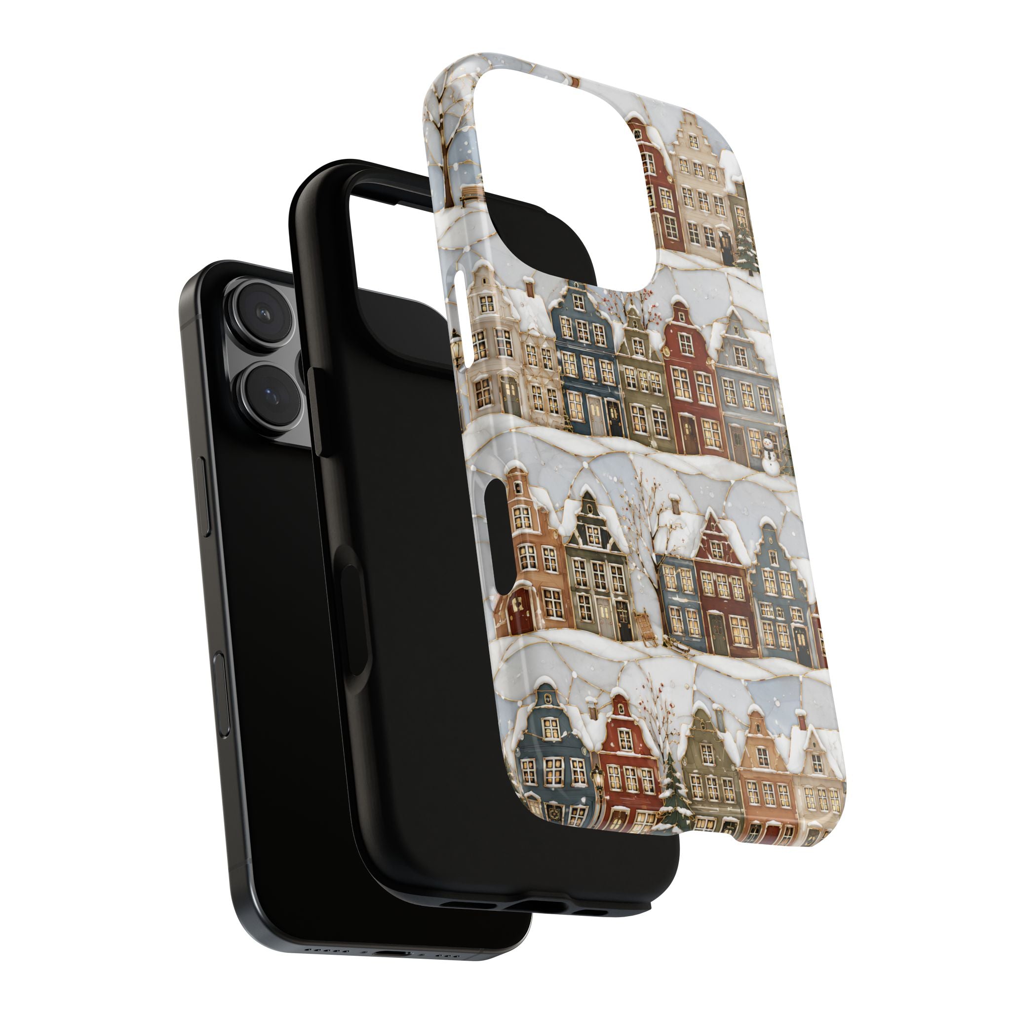 Winter Village iPhone Case | Snowy Town iPhone Case