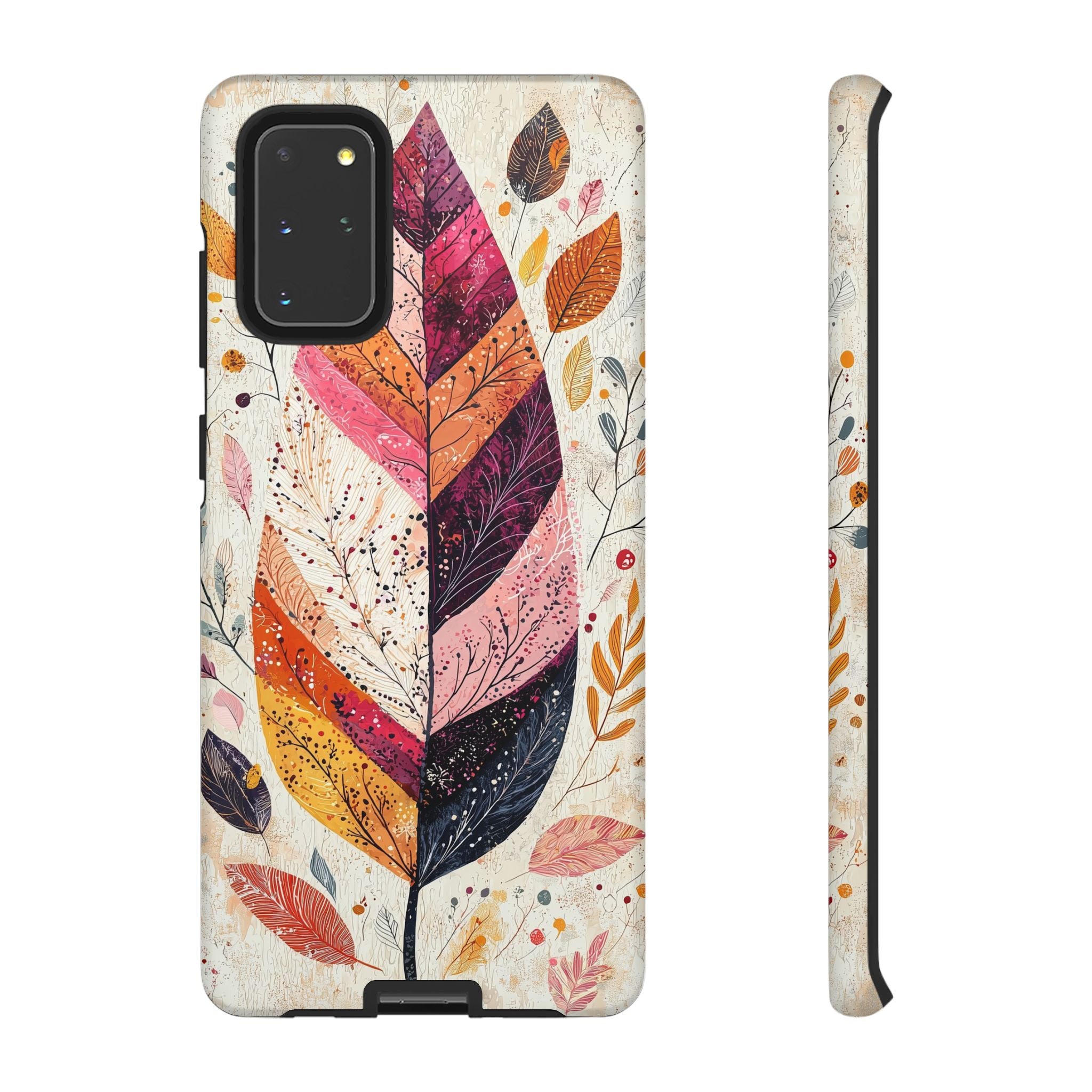 Autumn Leaf Tough Samsung Galaxy Case | Watercolour Feathered Fall Design