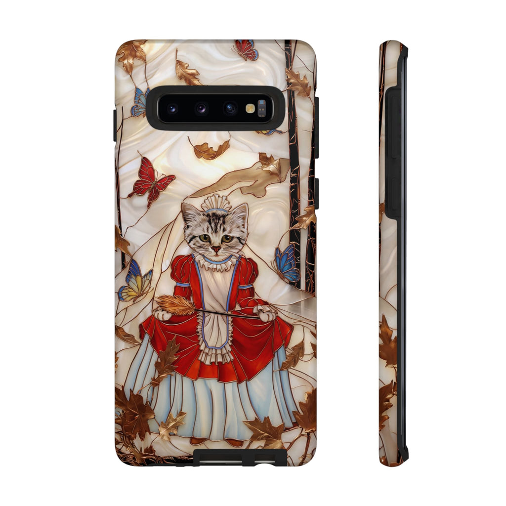Custodia per Samsung Galaxy con motivo principessa gatto vintage