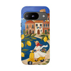 Lemon Coast Scooter Google Pixel Phone Case | Mediterranean Vespa Travel Design